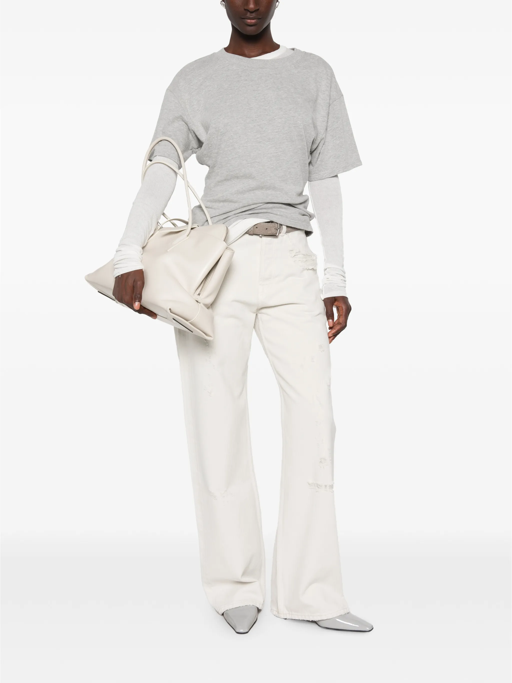 full cut straight-leg jeans