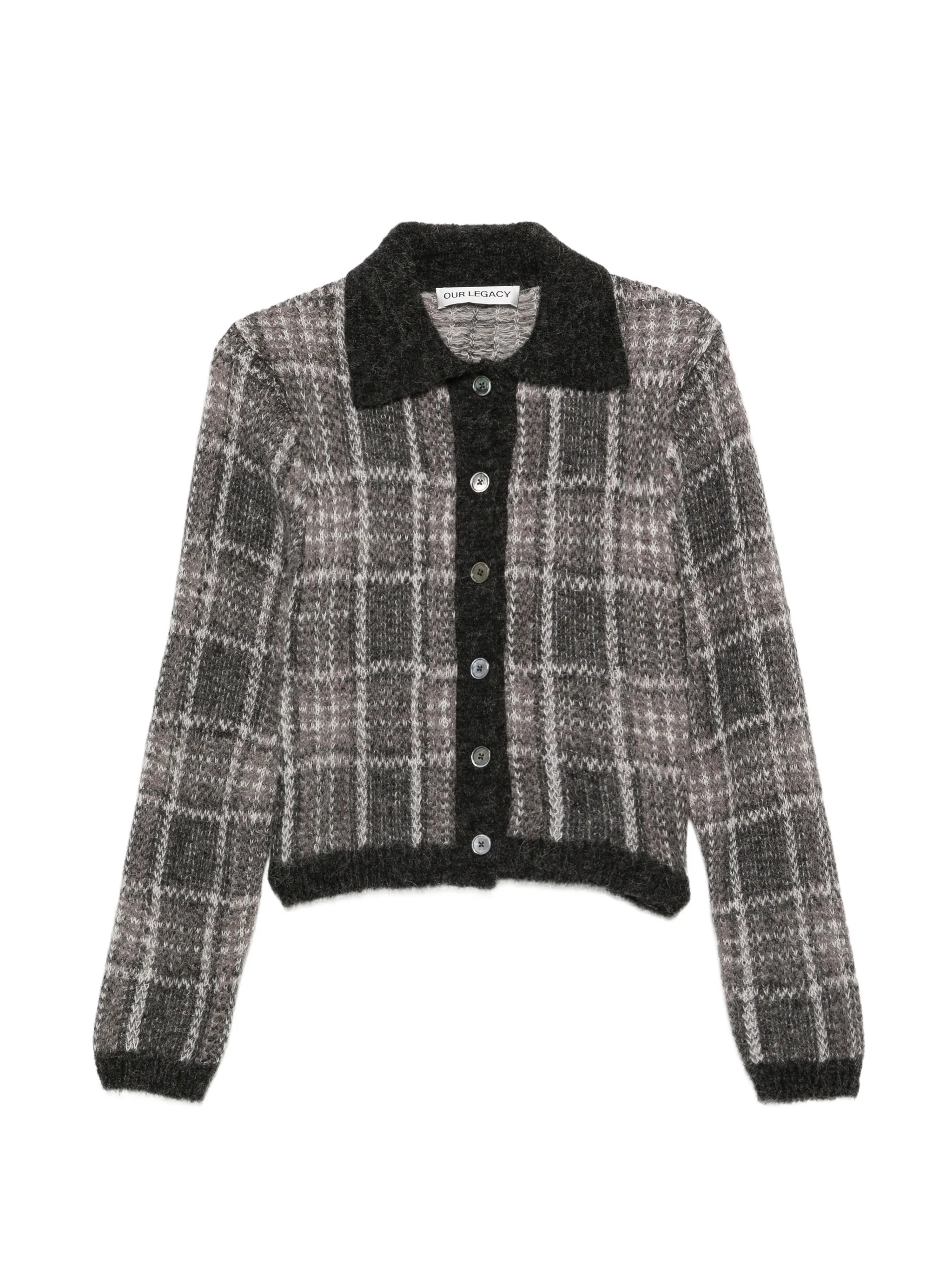 Mazzy check-pattern cardigan