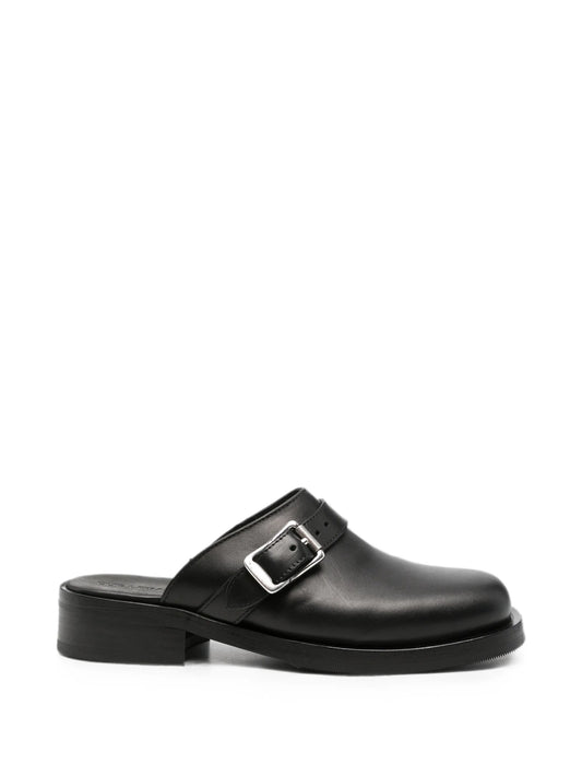 Camion buckle-strap mules