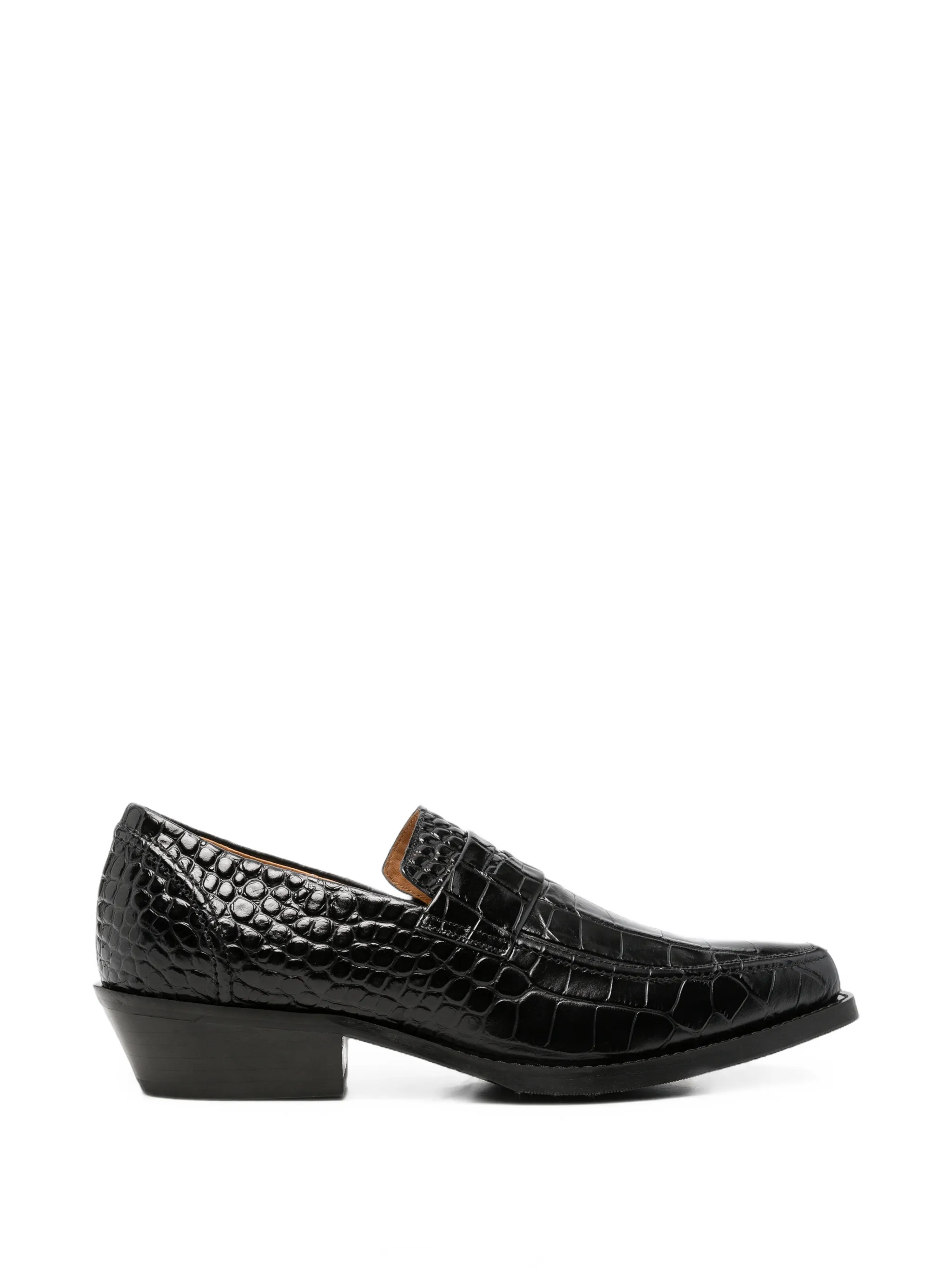 Cypher croc-effect leather loafers