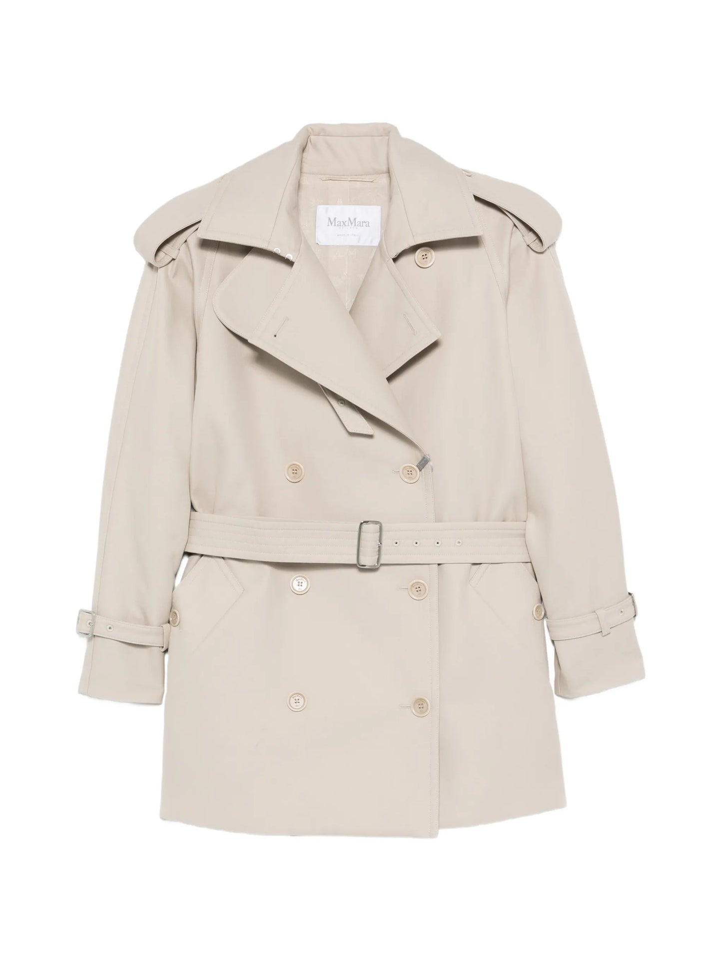 double-breasted belted coat