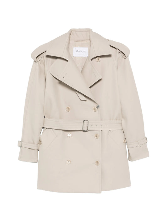 double-breasted belted coat