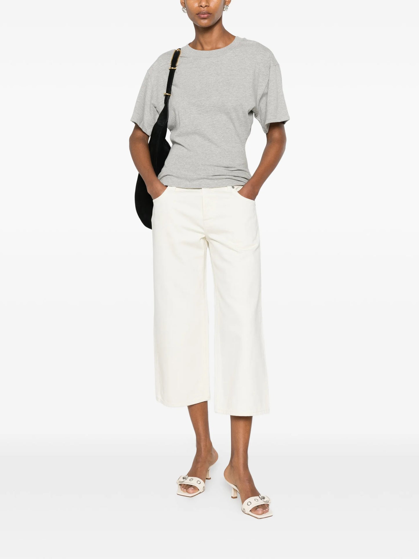 low-rise cropped jeans