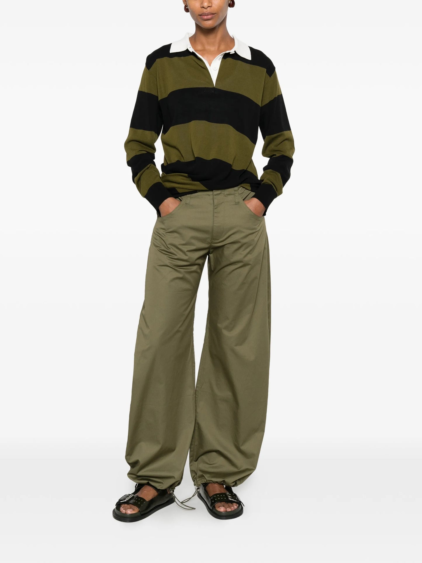 Isla Cinch belt-loop pocket trousers
