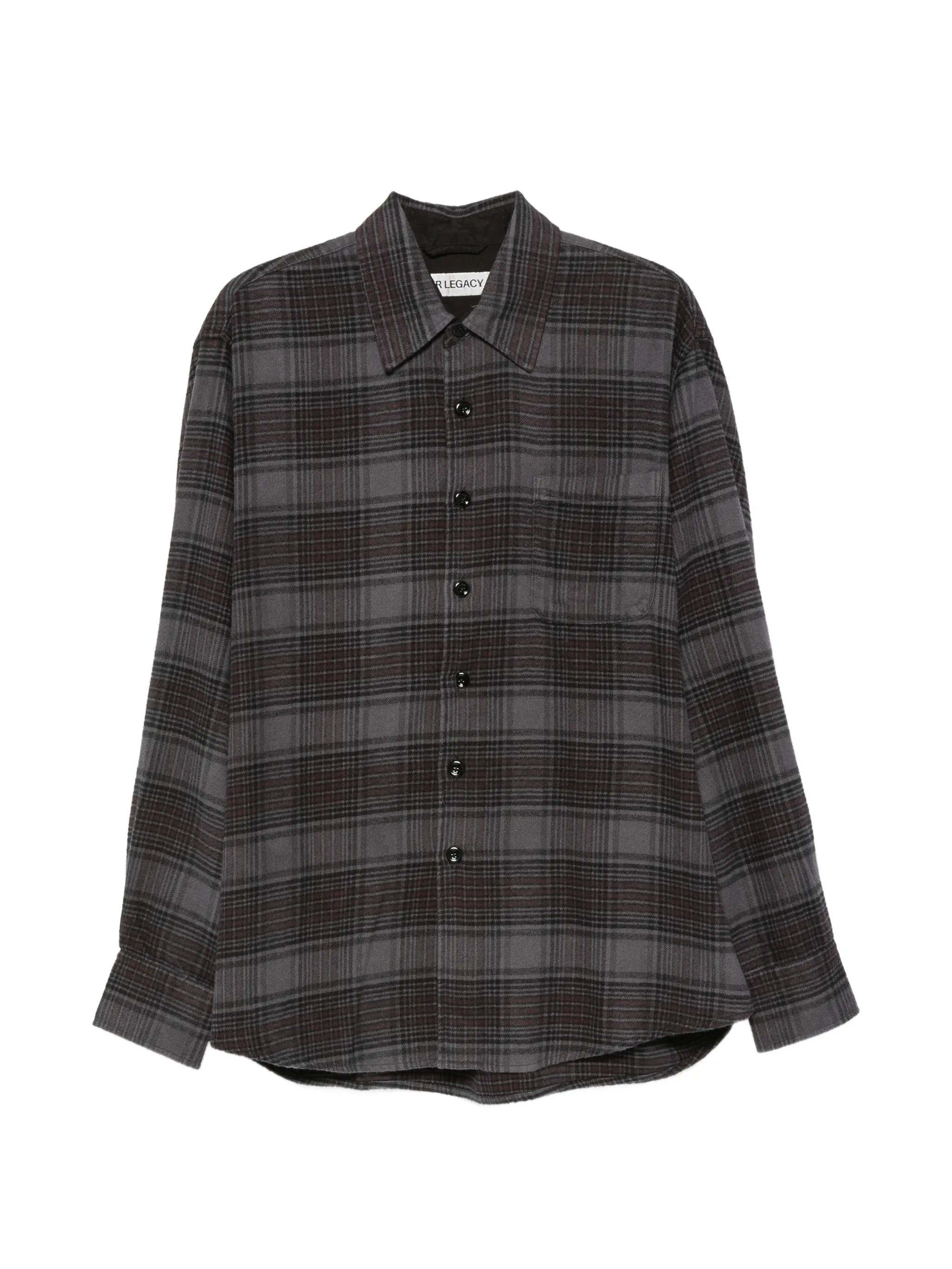 Above check-pattern shirt