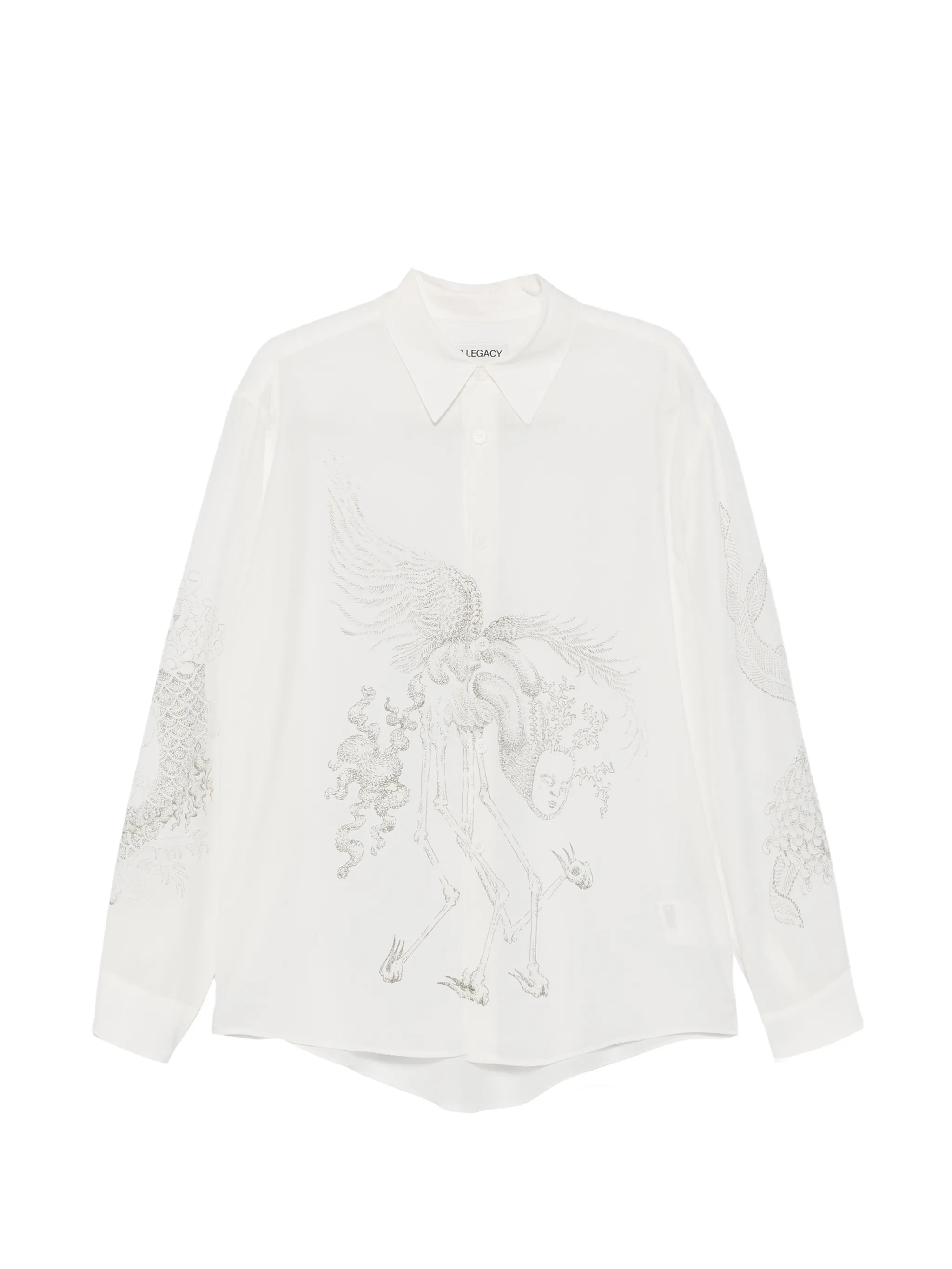 Beyond shirt with pointillism Allegory print
