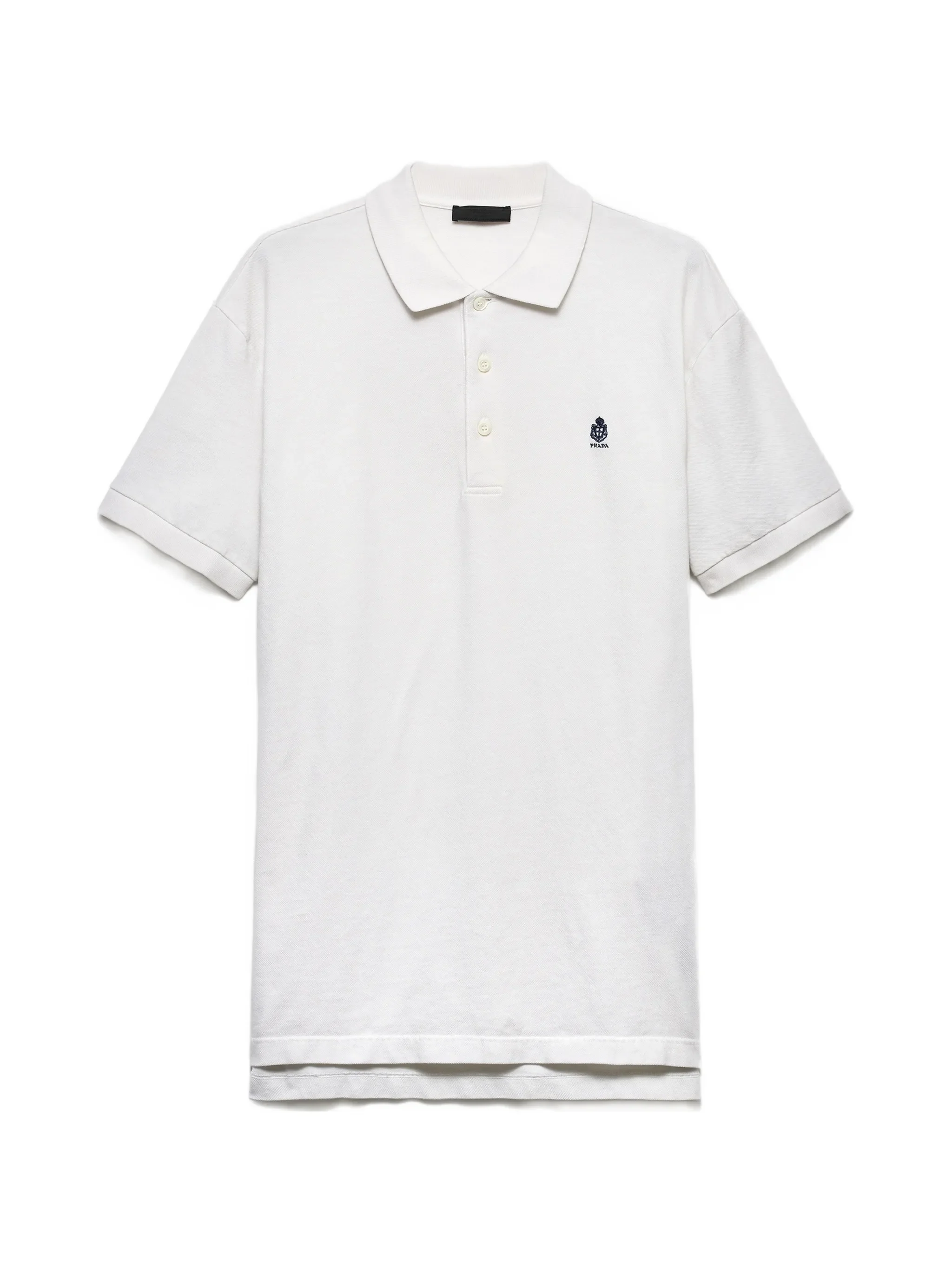 Garment-dyed cotton polo shirt