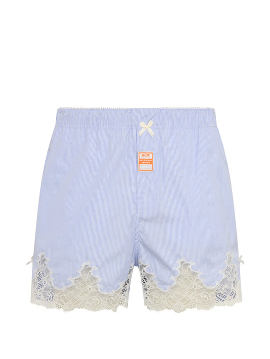 lace striped shorts