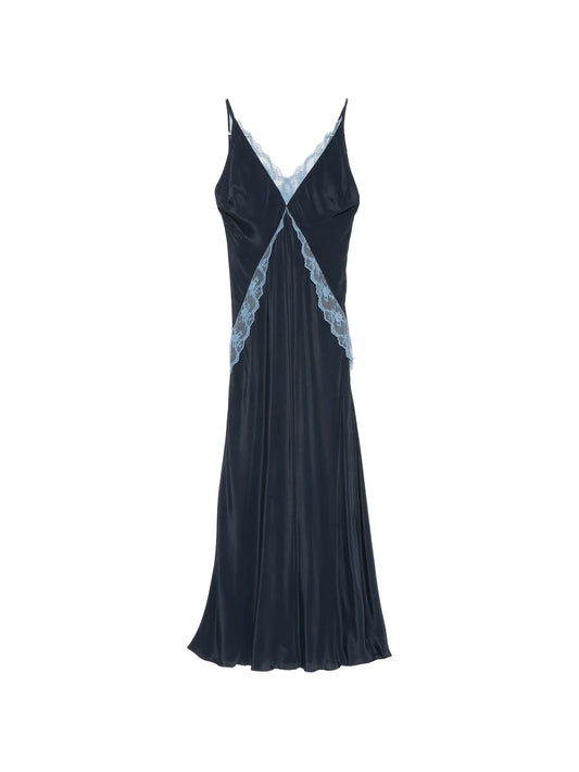 Elsie lace-trim maxi dress