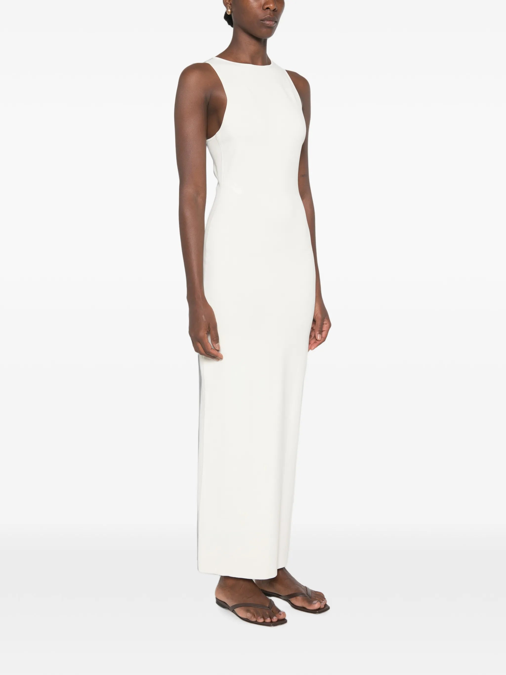 Saba cross-back bead-embellished maxi dress