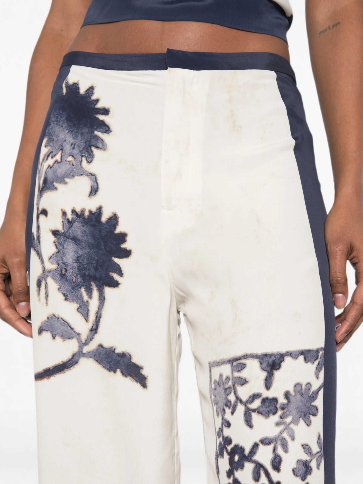 Philippa floral-print trousers