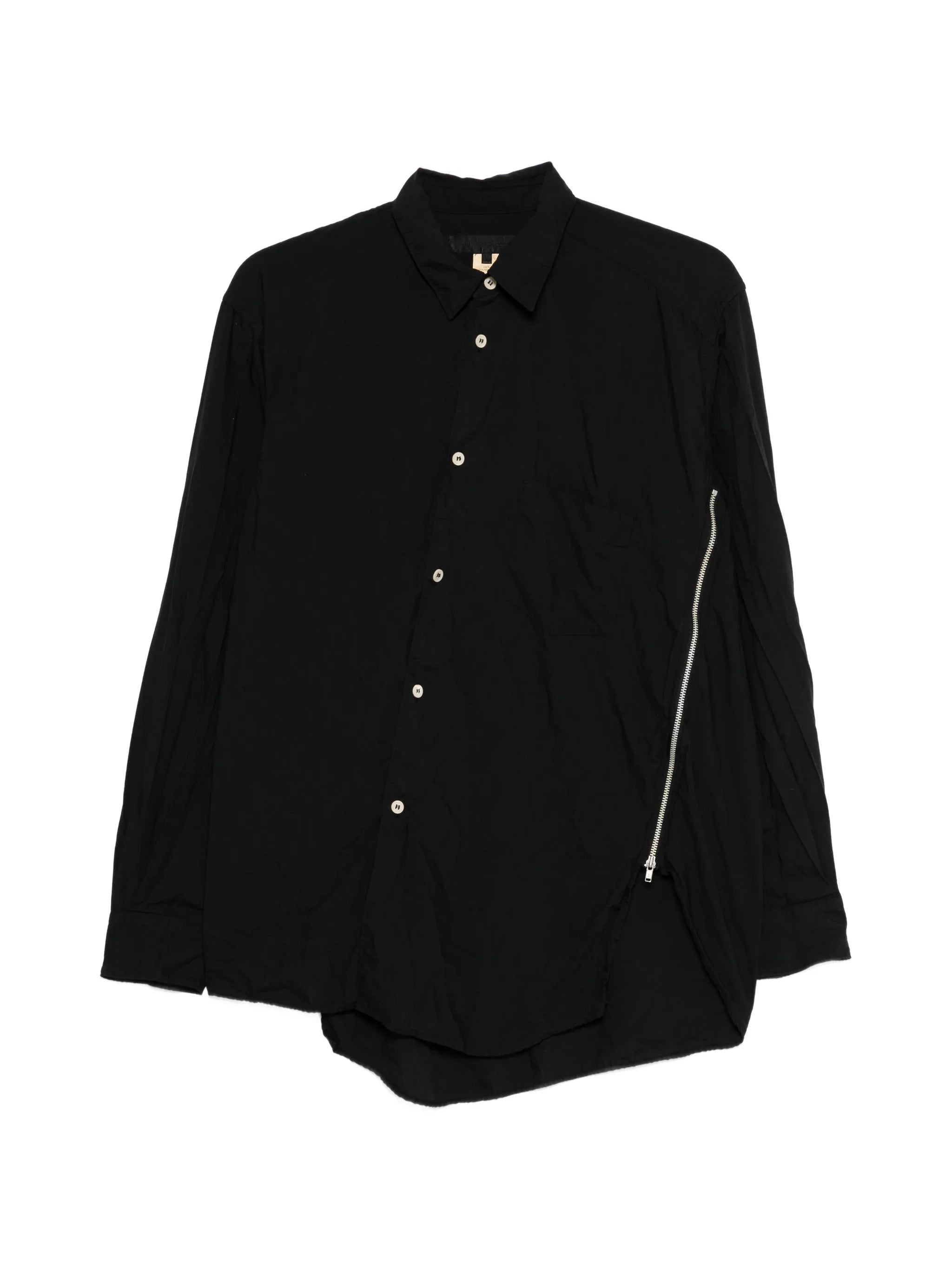 zip-detail shirt