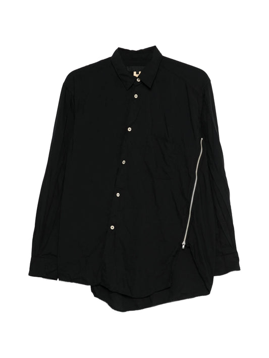 zip-detail shirt