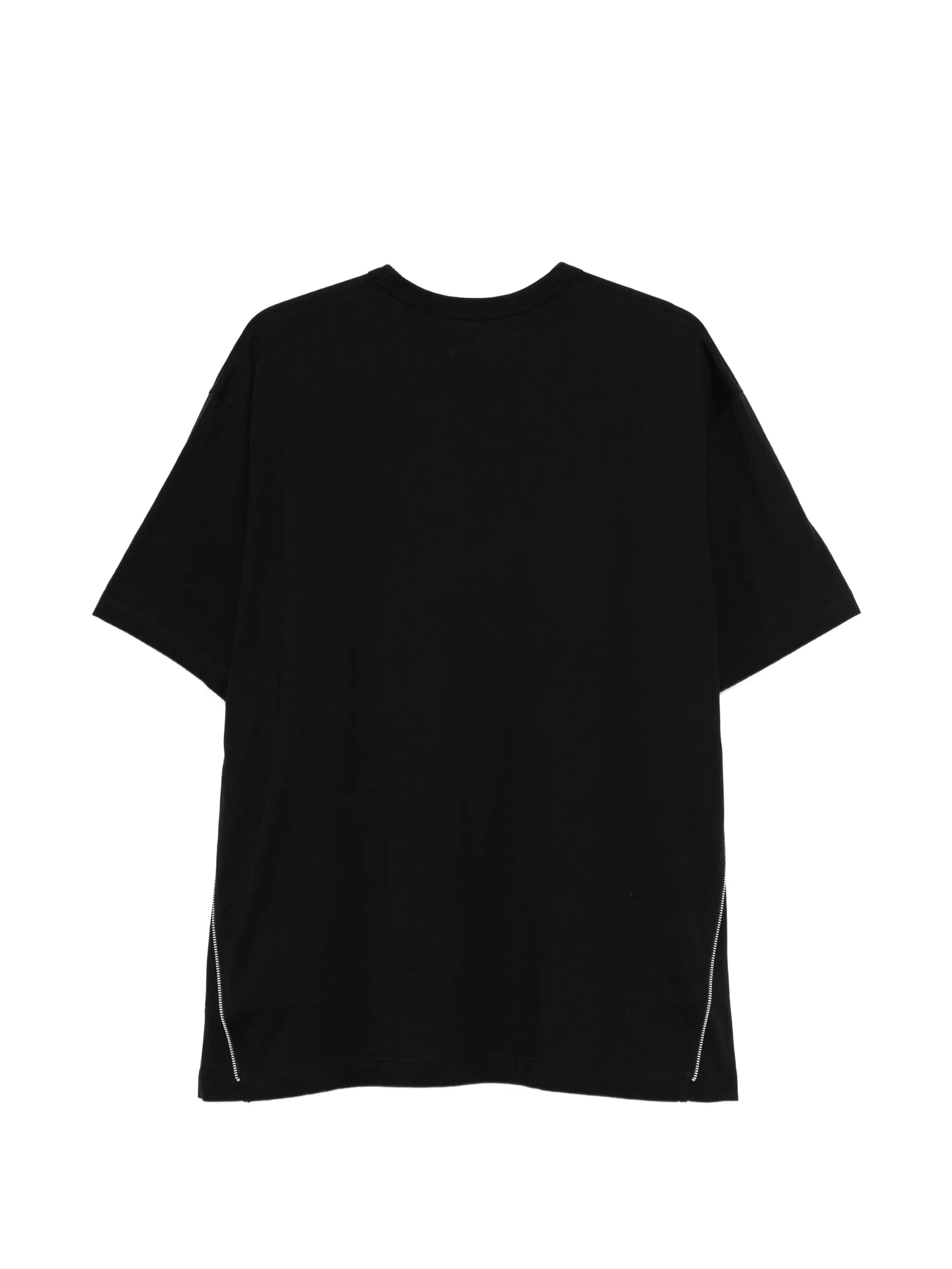 zip cotton T-shirt