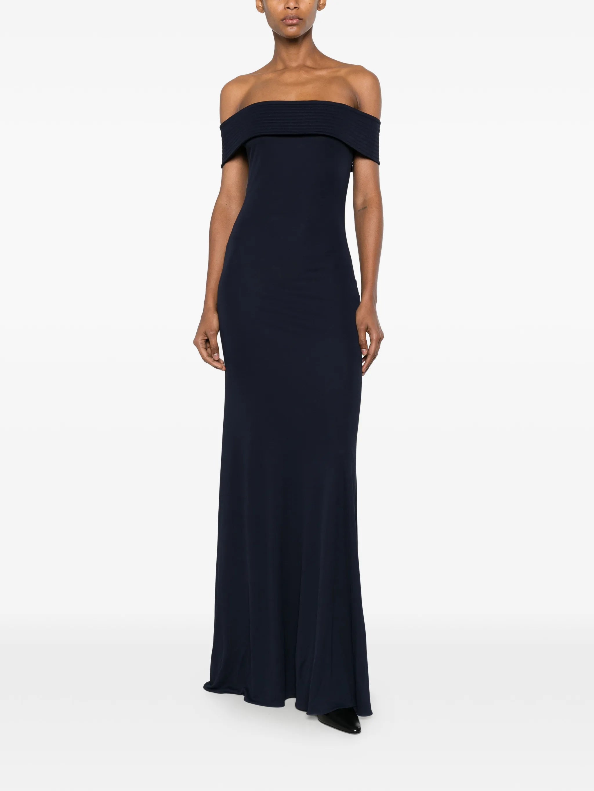 off-the-shoulder maxi dress