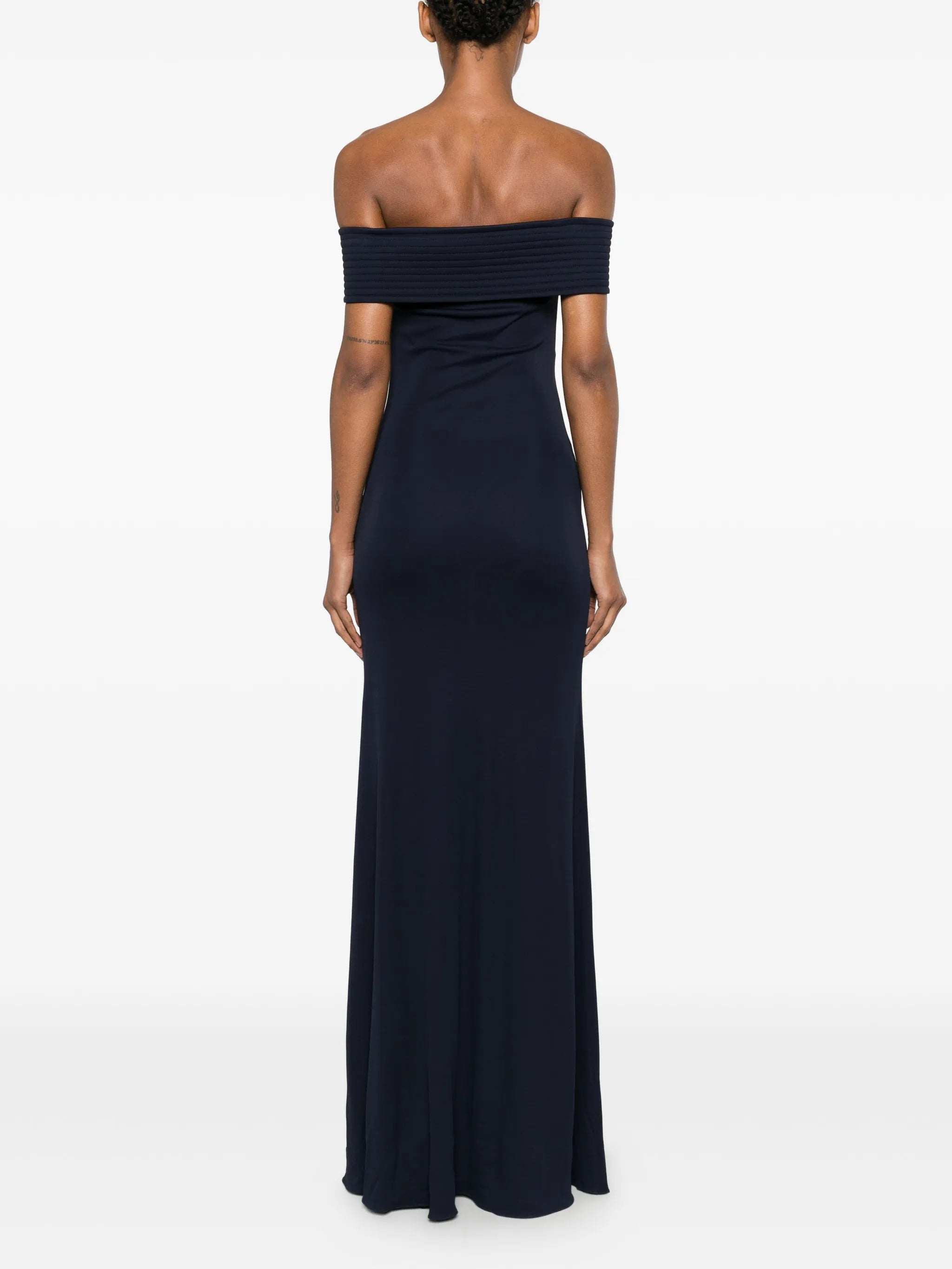 off-the-shoulder maxi dress