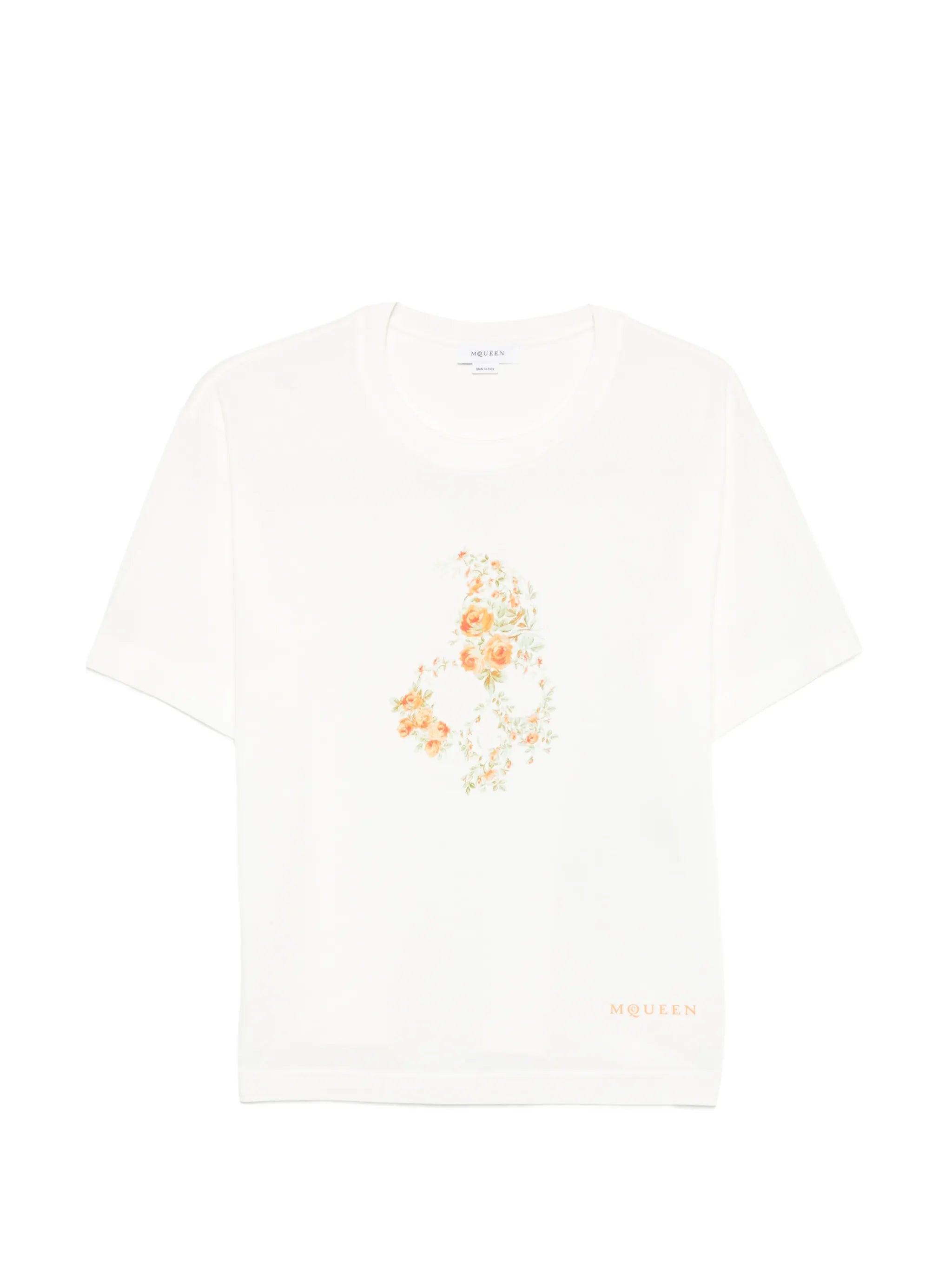 floral-print T-shirt