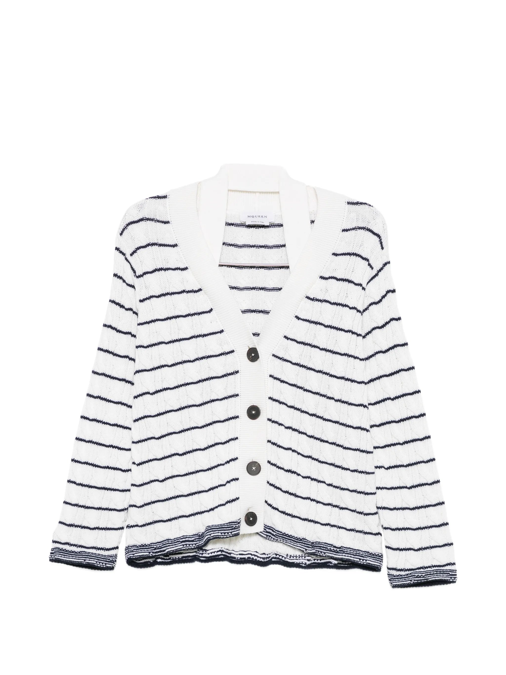 striped cardigan