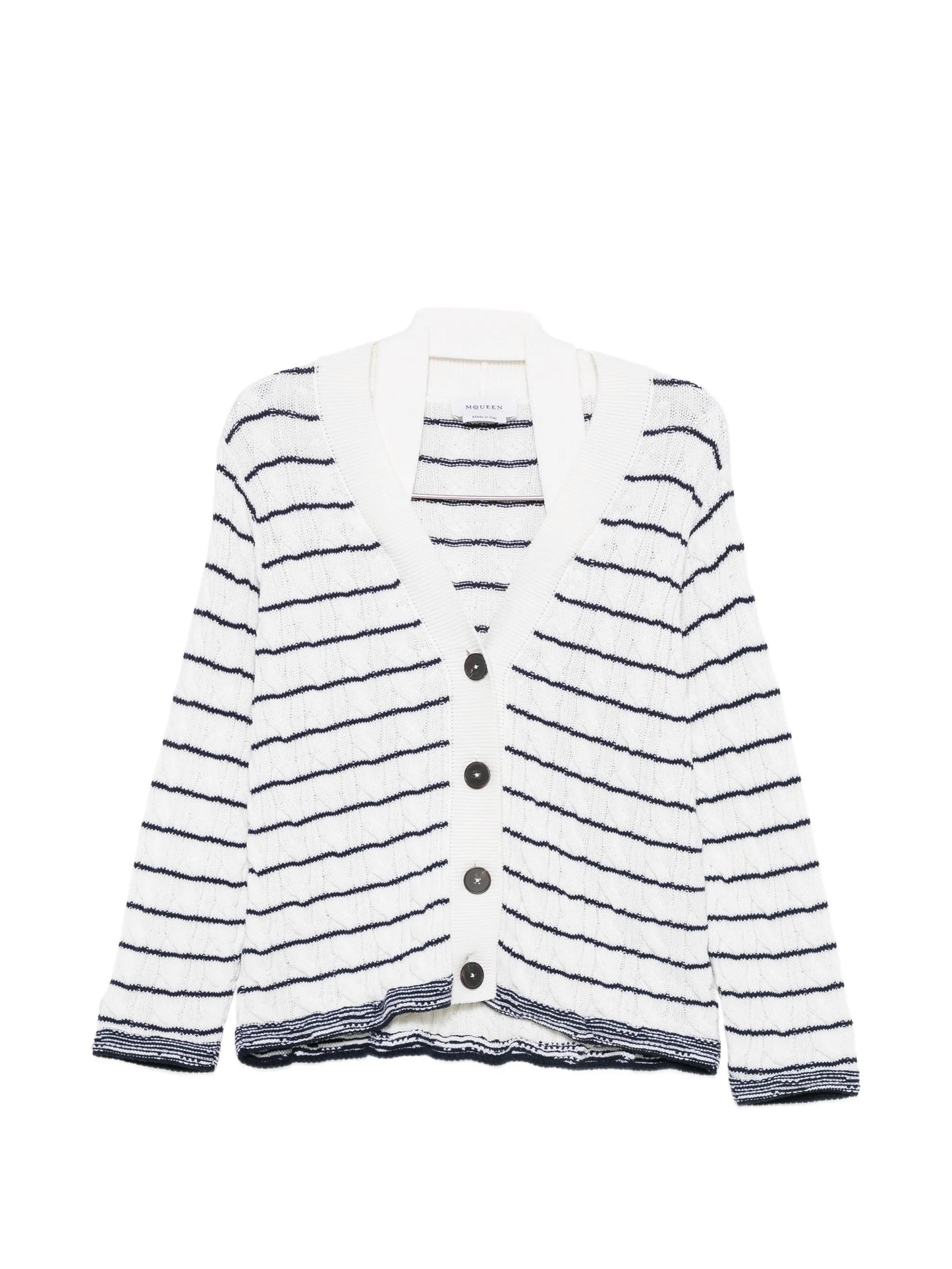 striped cardigan