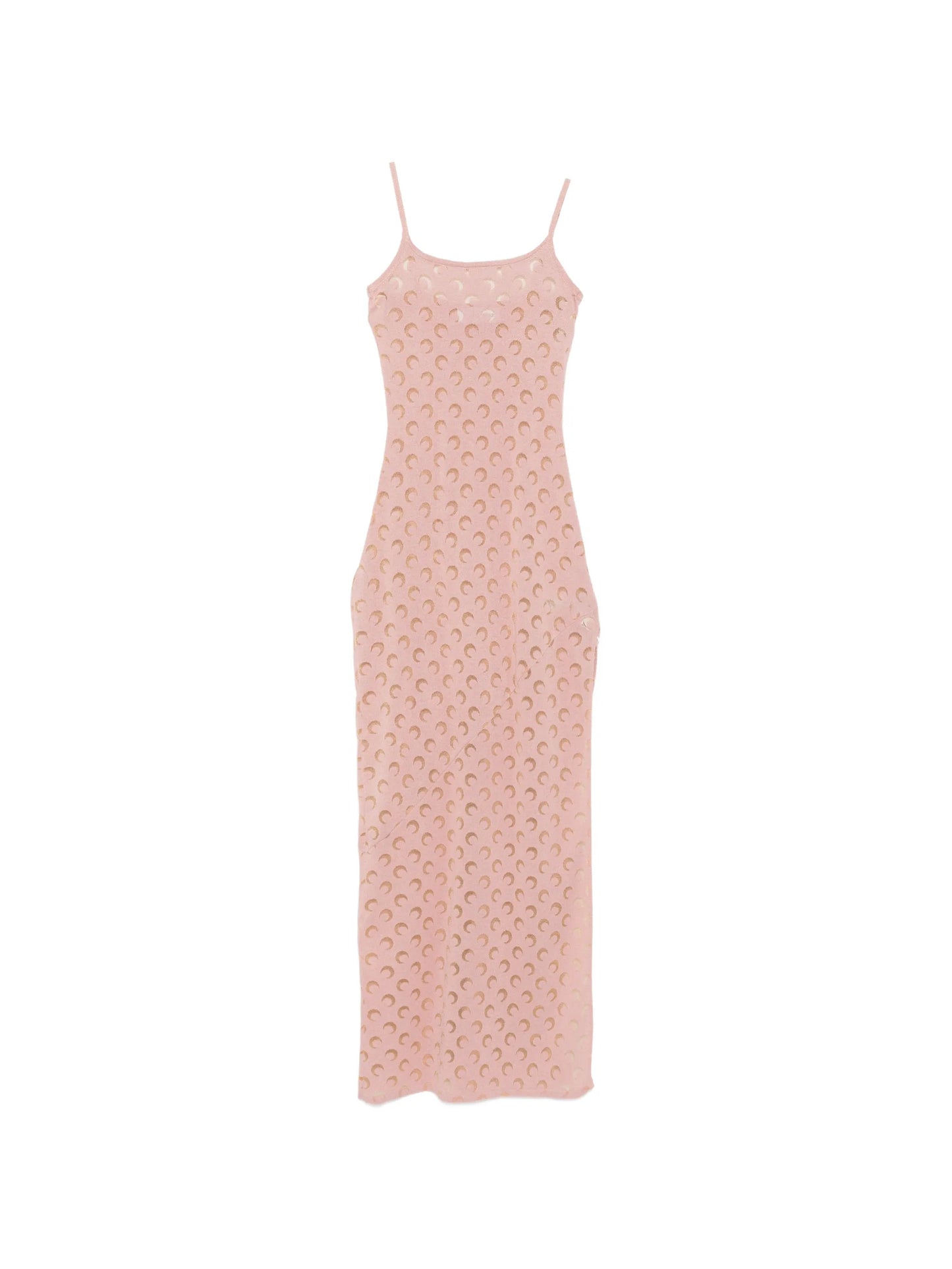 Crescent Moon-patterned maxi dress