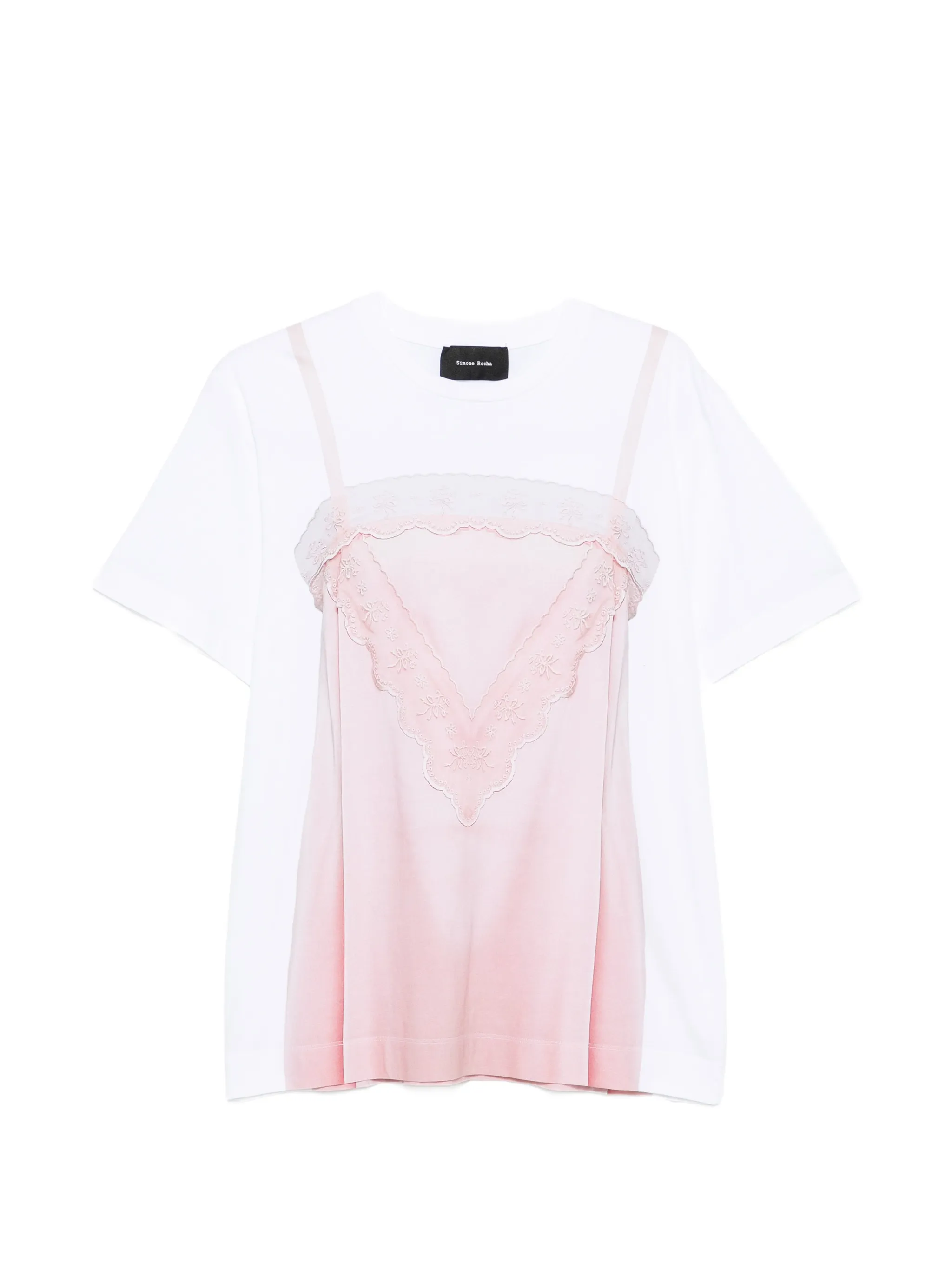 trompe l'oeil print T-shirt