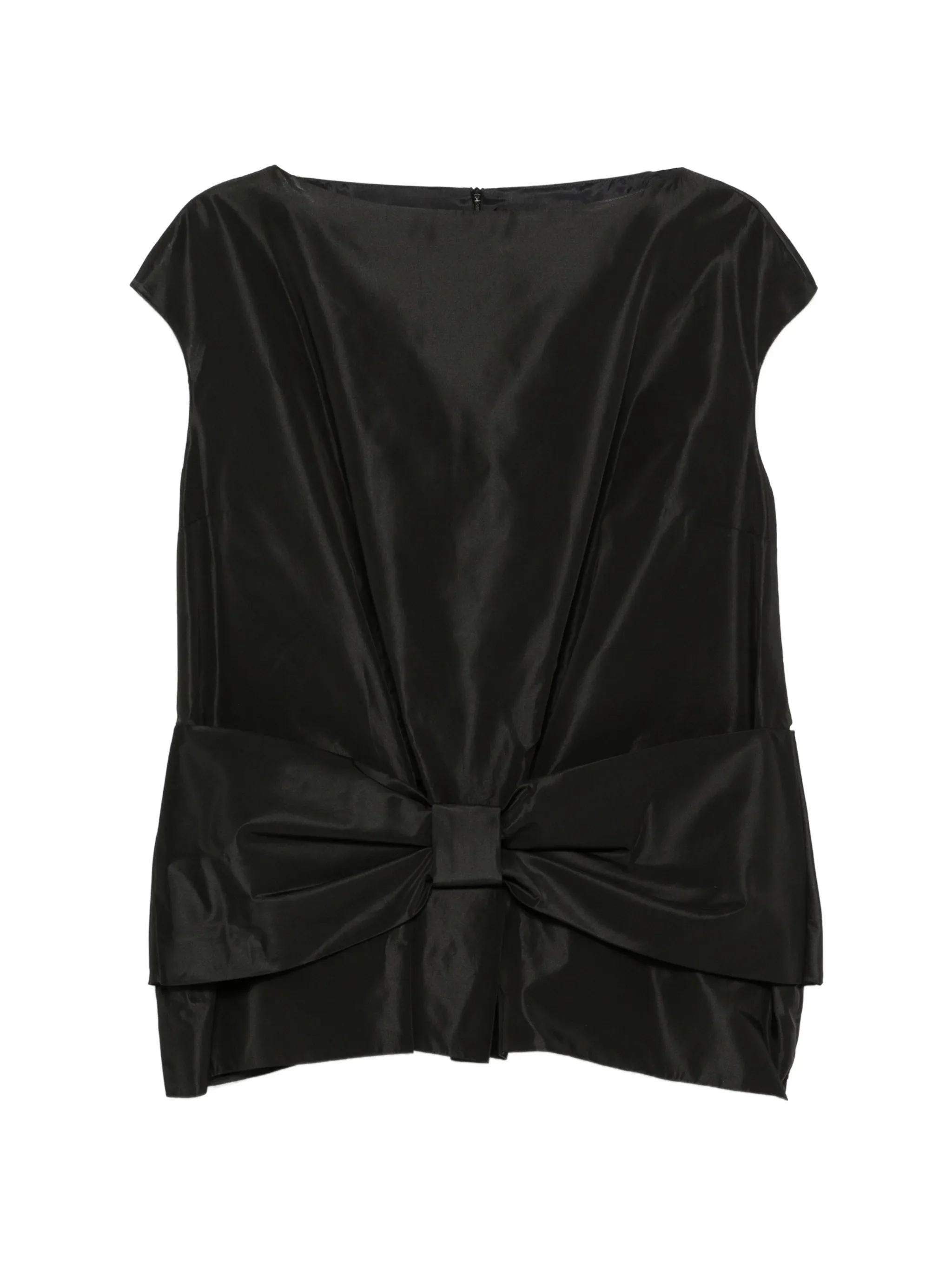bow-detail peplum top