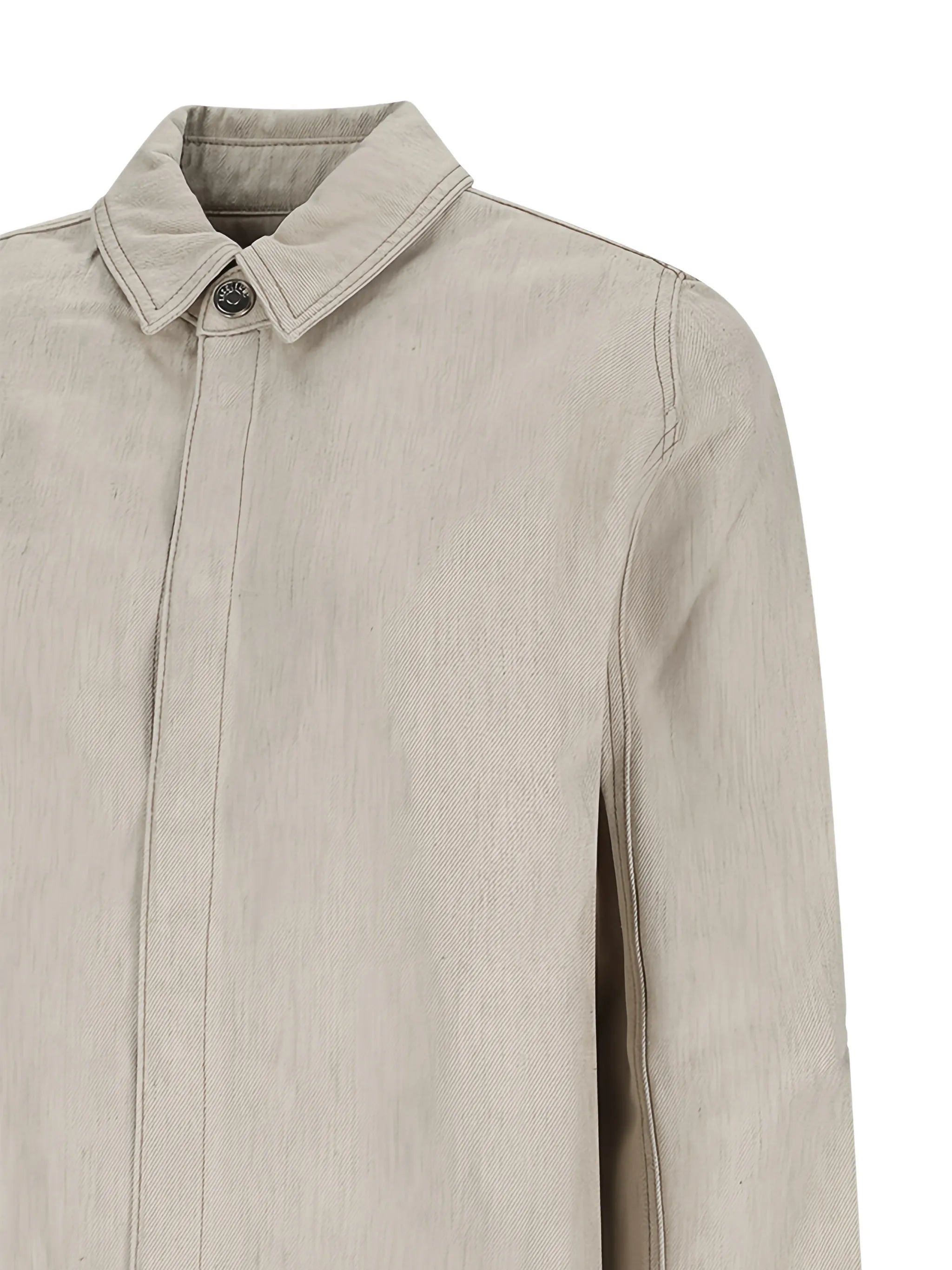 The Amelo de-Nîmes logo-embroidered denim shirt