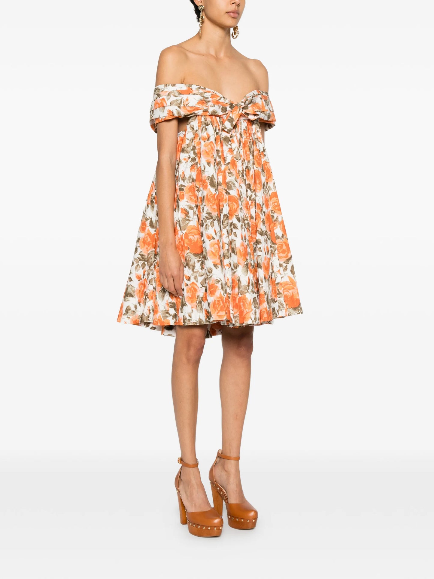 off-the-shoulder mini dress