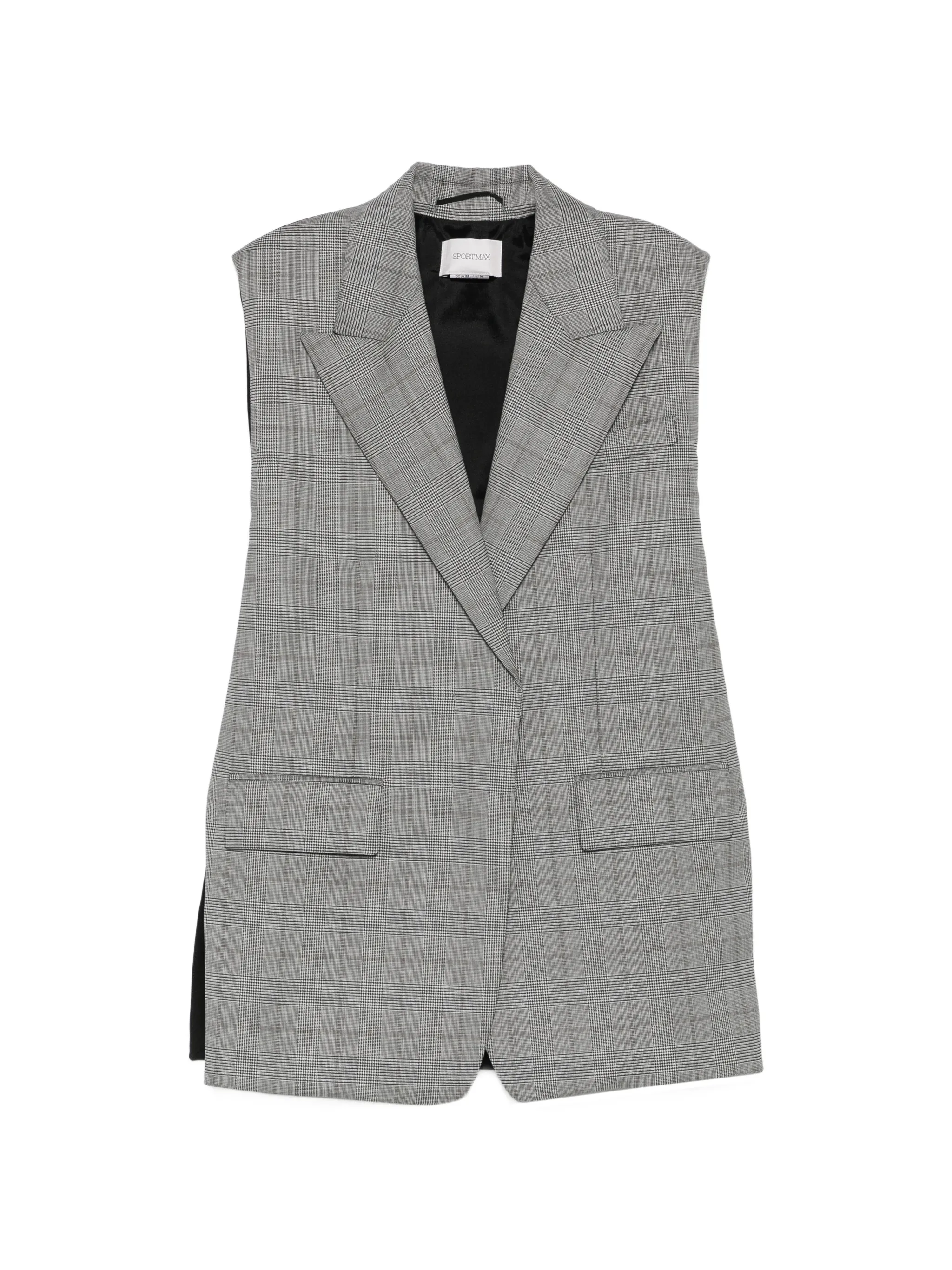 Abete check-pattern sleeveless gilet