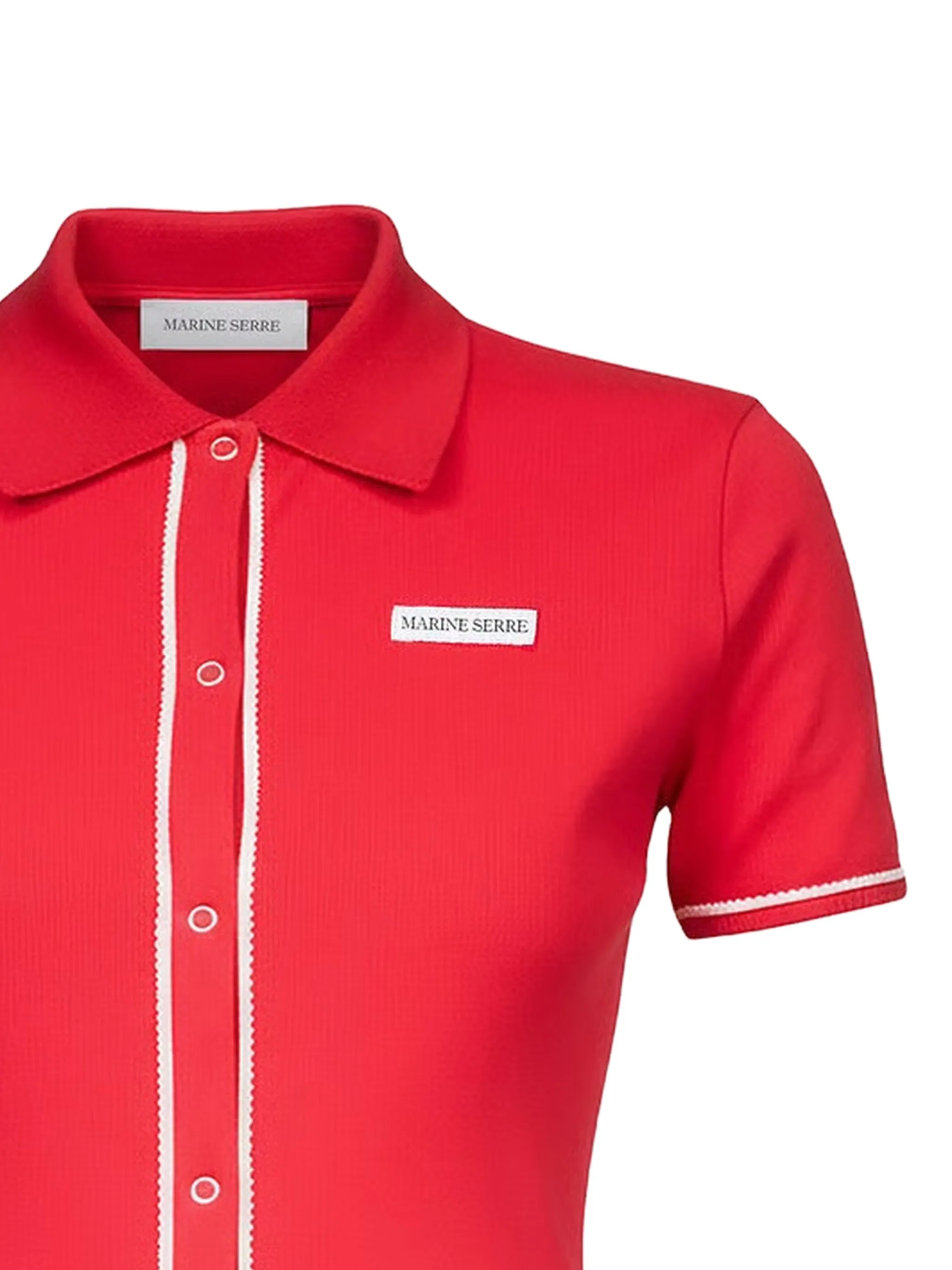 ribbed-trim shirt