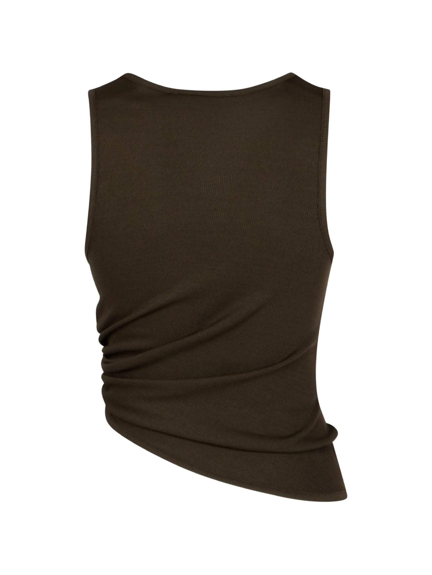 stone-embellished gathered top