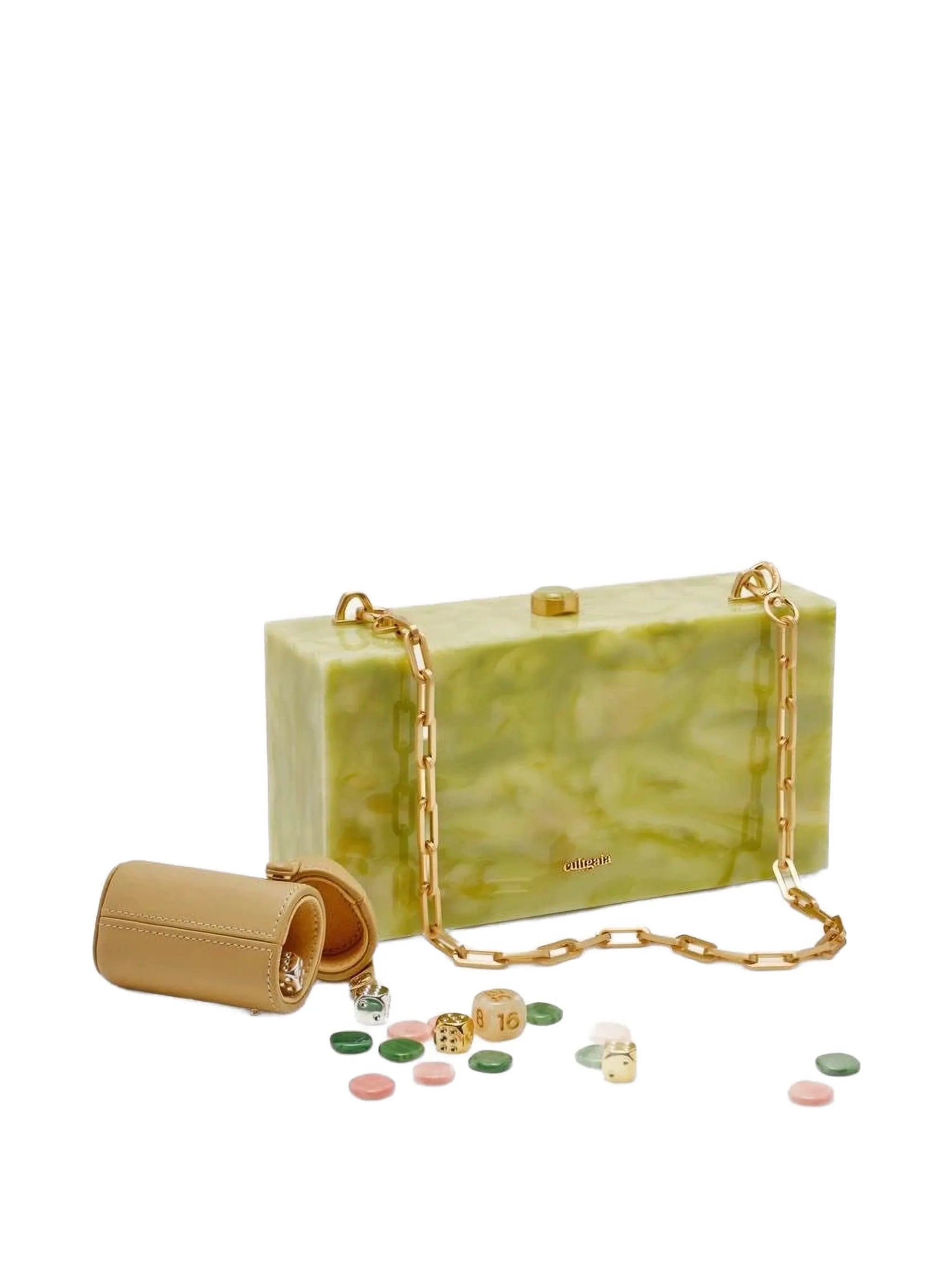 The Backgammon clutch bag