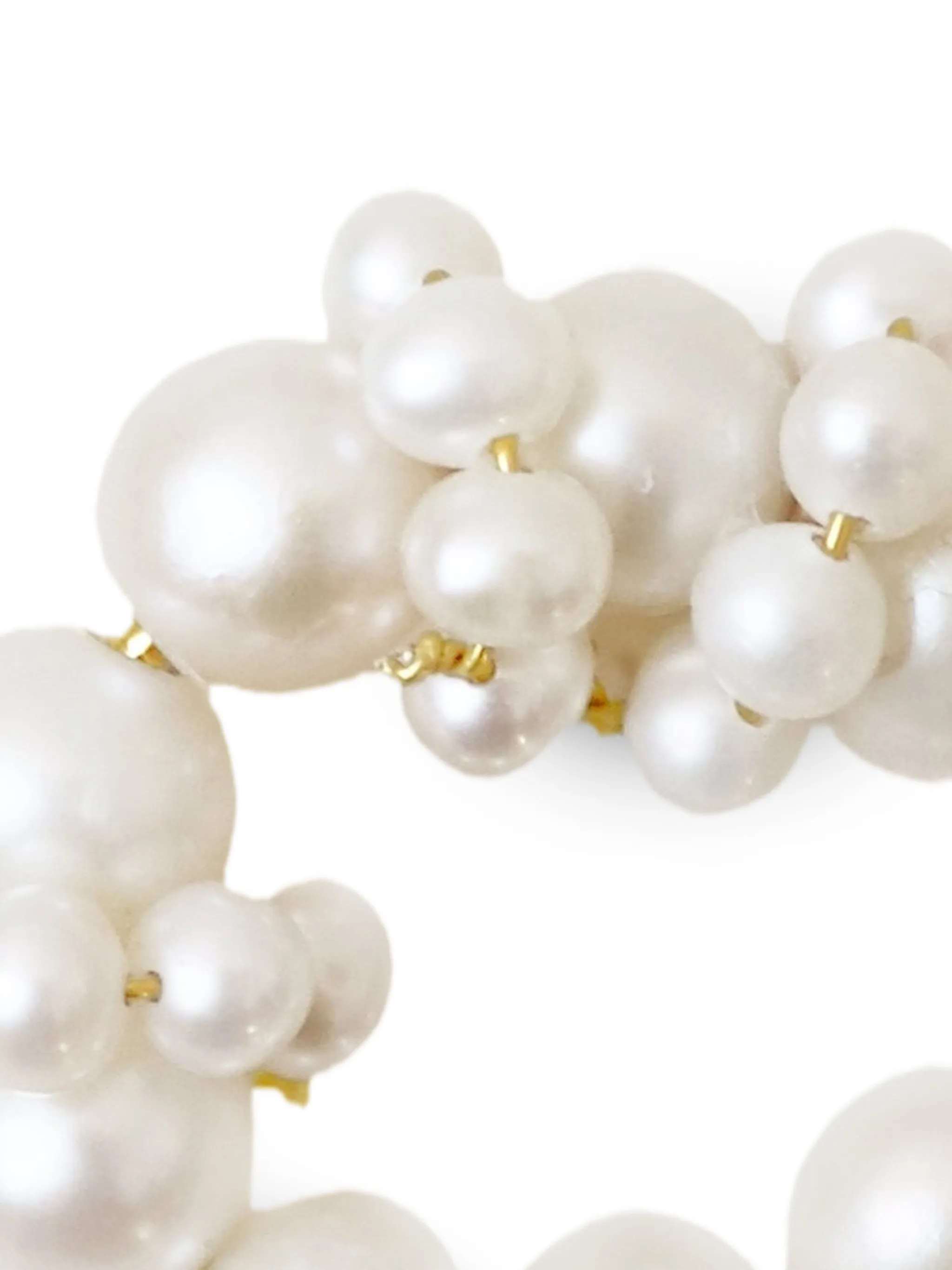Posy pearl-embellished ear cuff