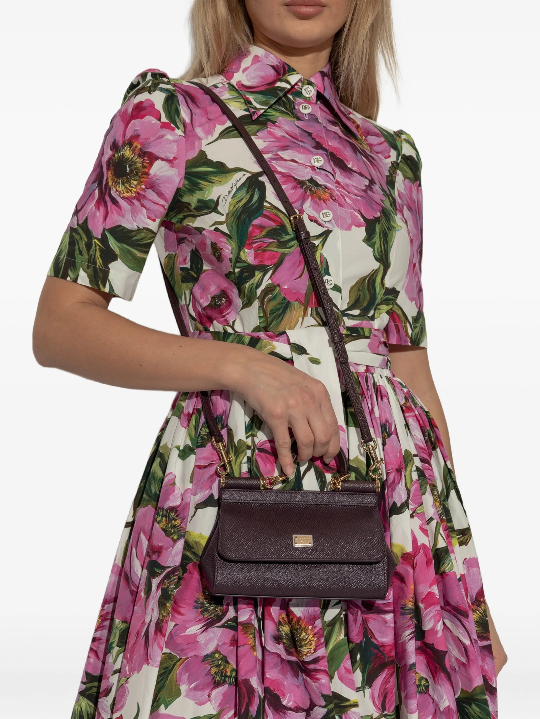 mini Sicily leather tote bag
