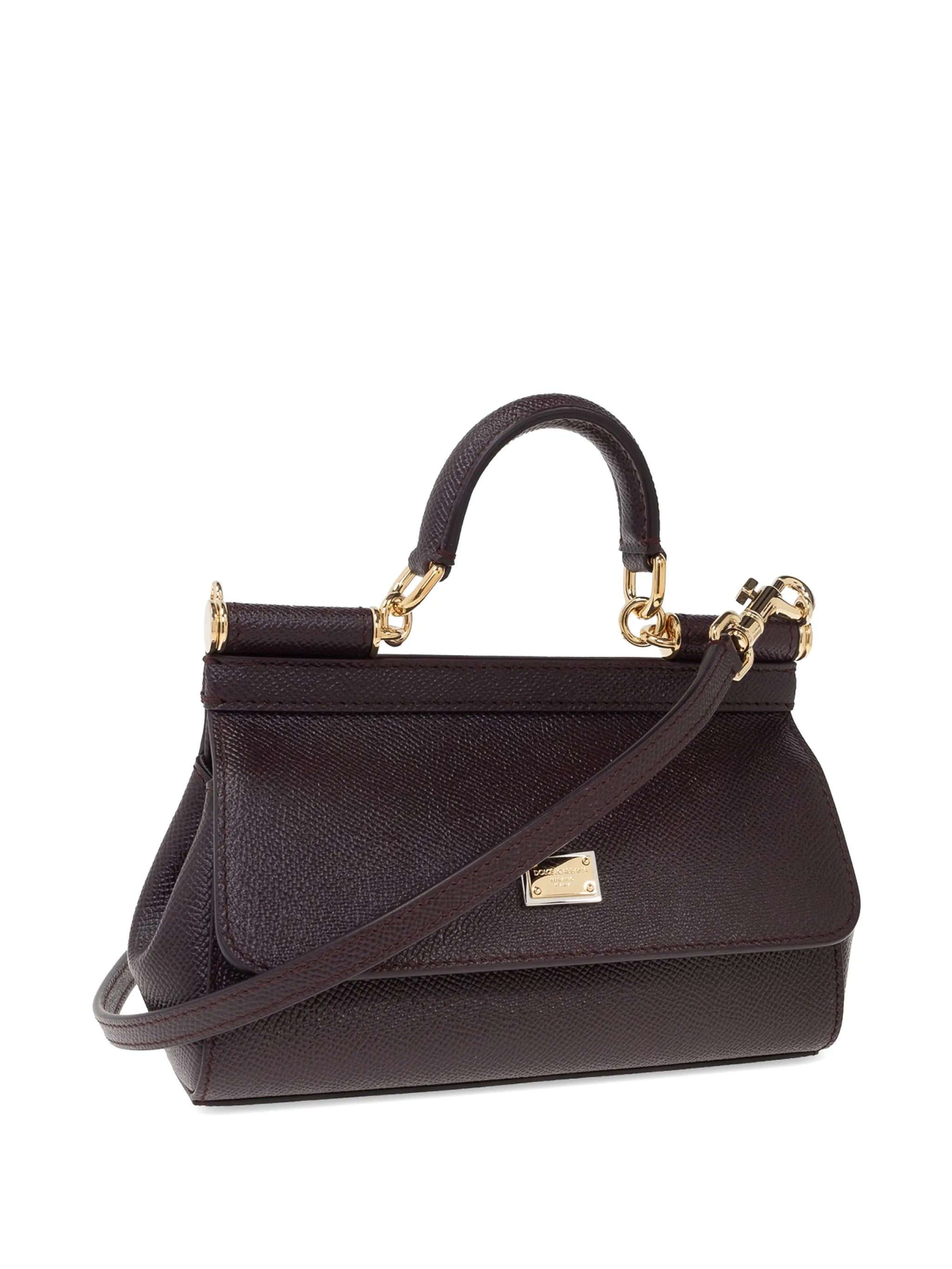 mini Sicily leather tote bag