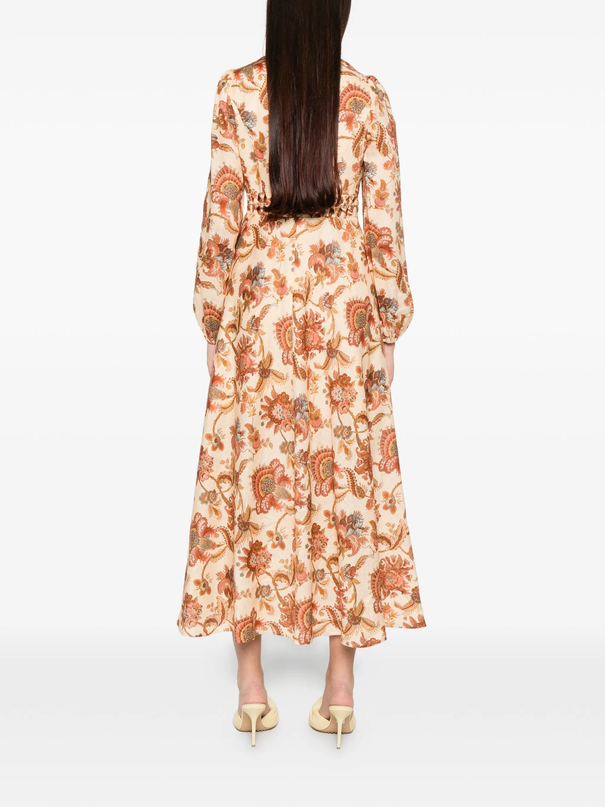 Aster floral-print midi dress