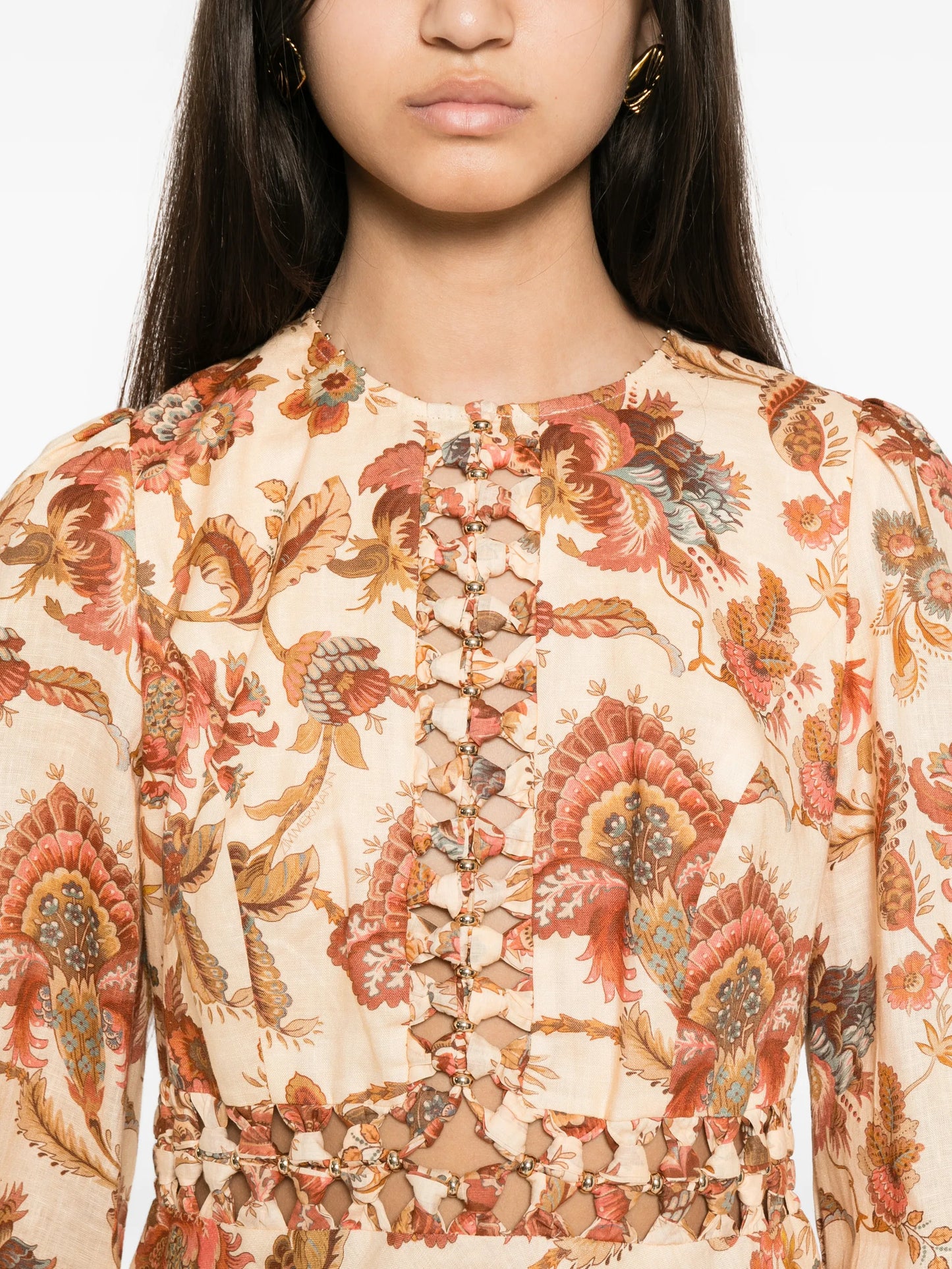 Aster floral-print midi dress
