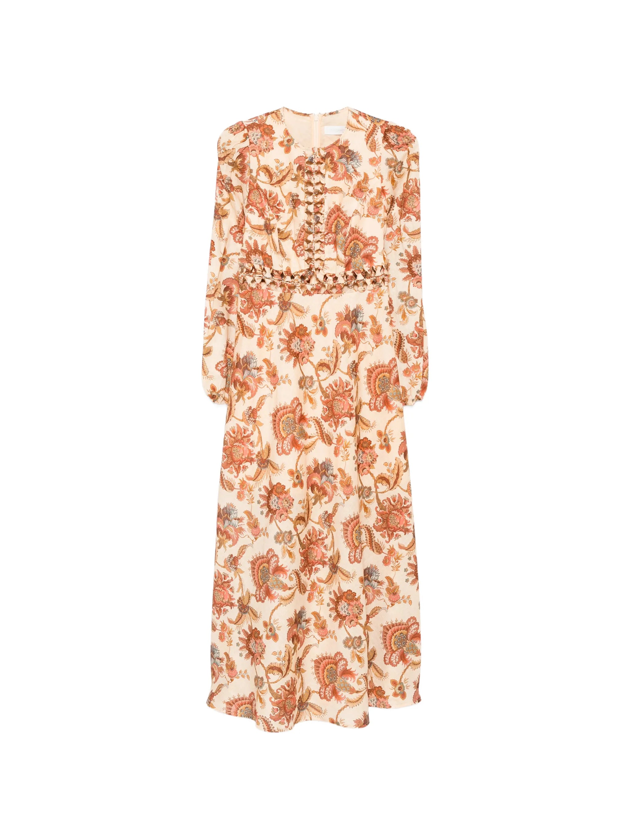 Aster floral-print midi dress