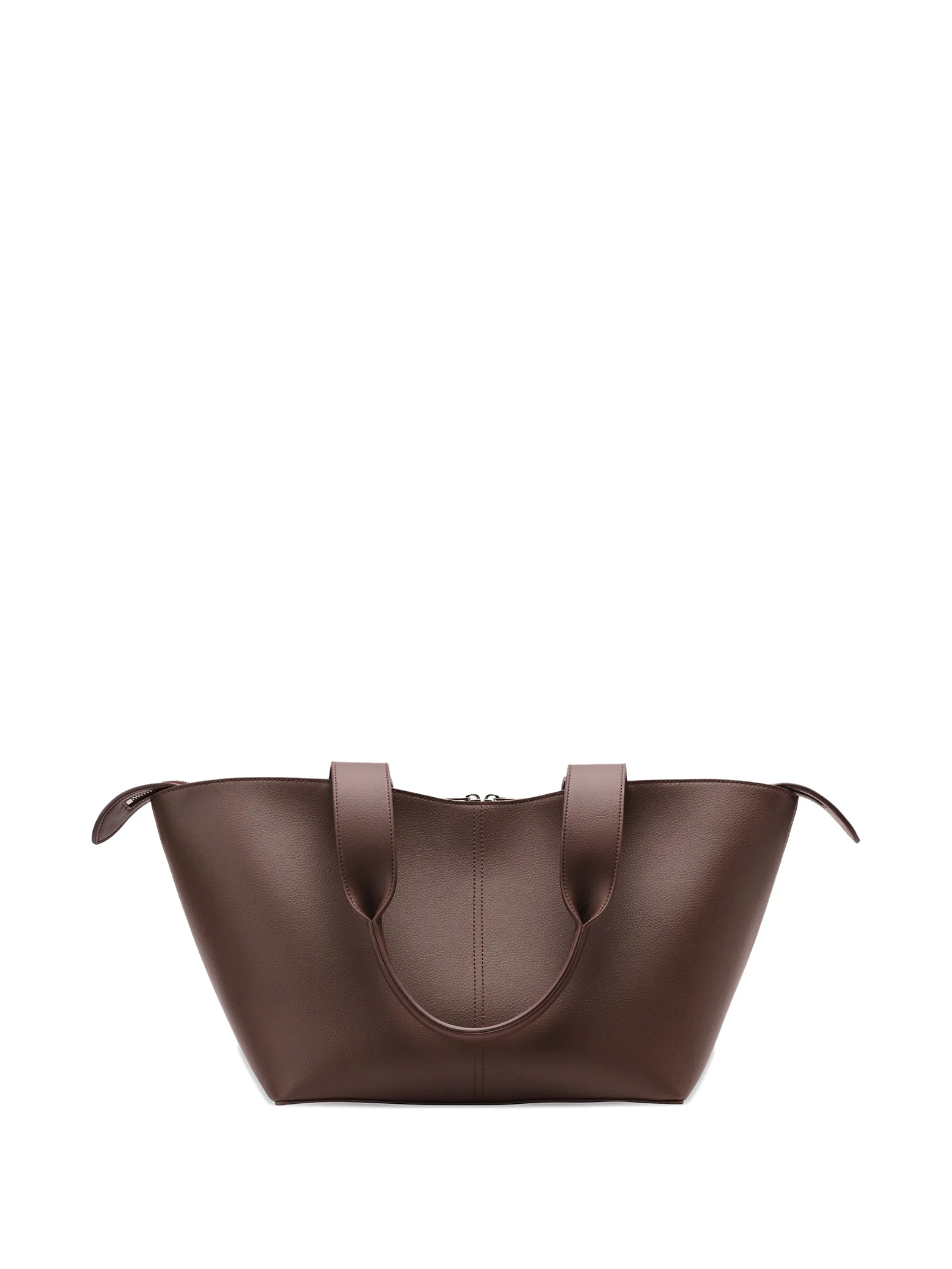 Bleecker grained-effect tote bag
