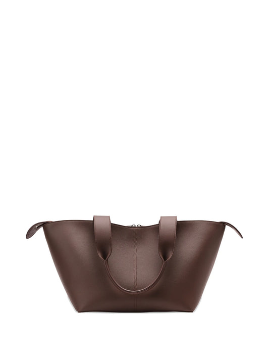 Bleecker grained-effect tote bag