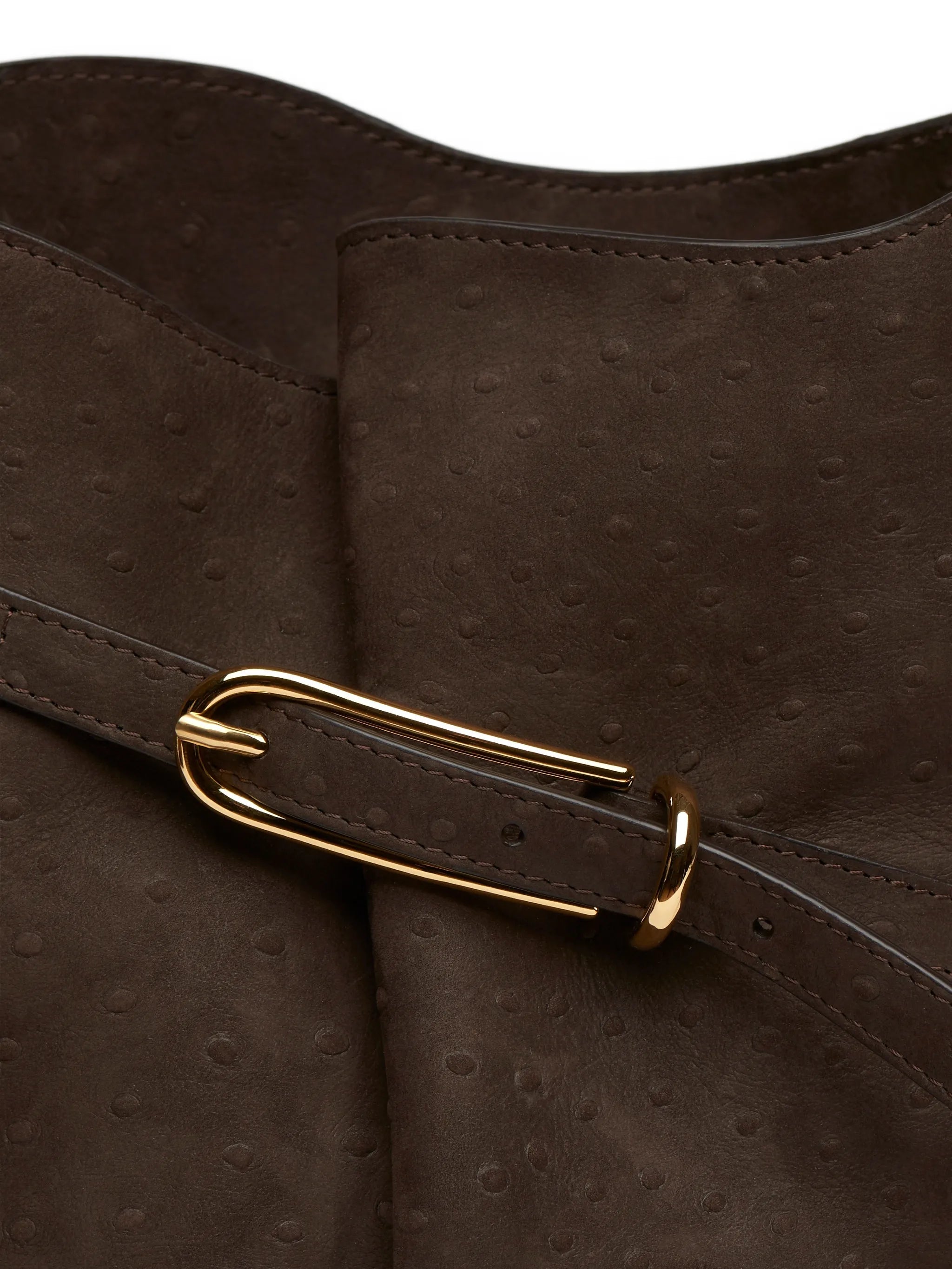 belted bucket bag