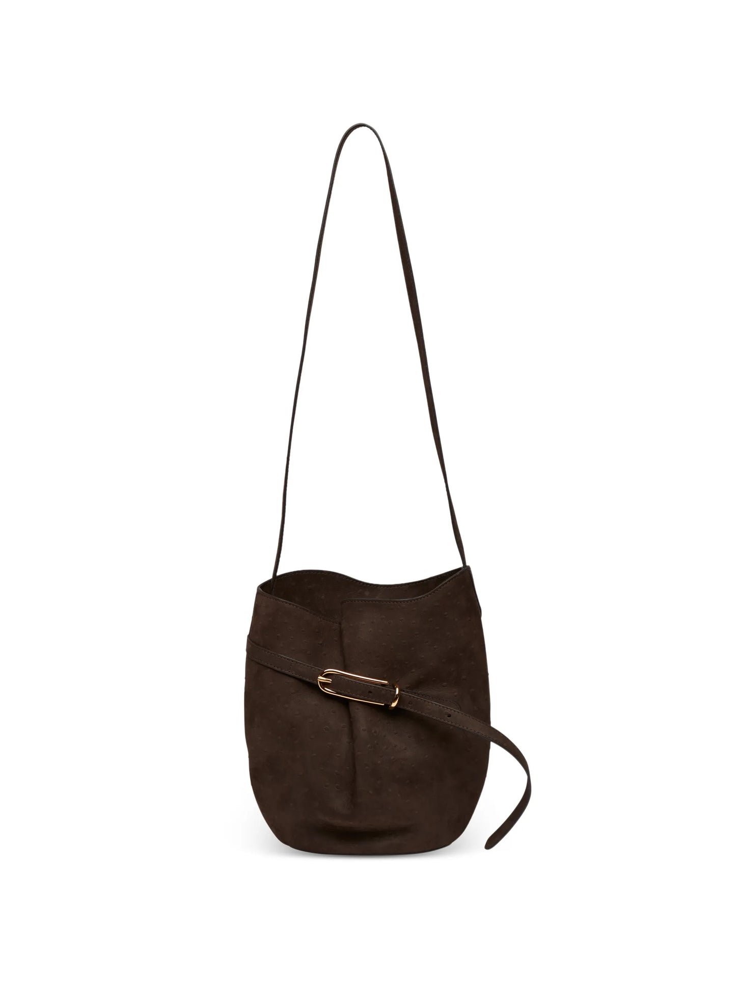 belted bucket bag