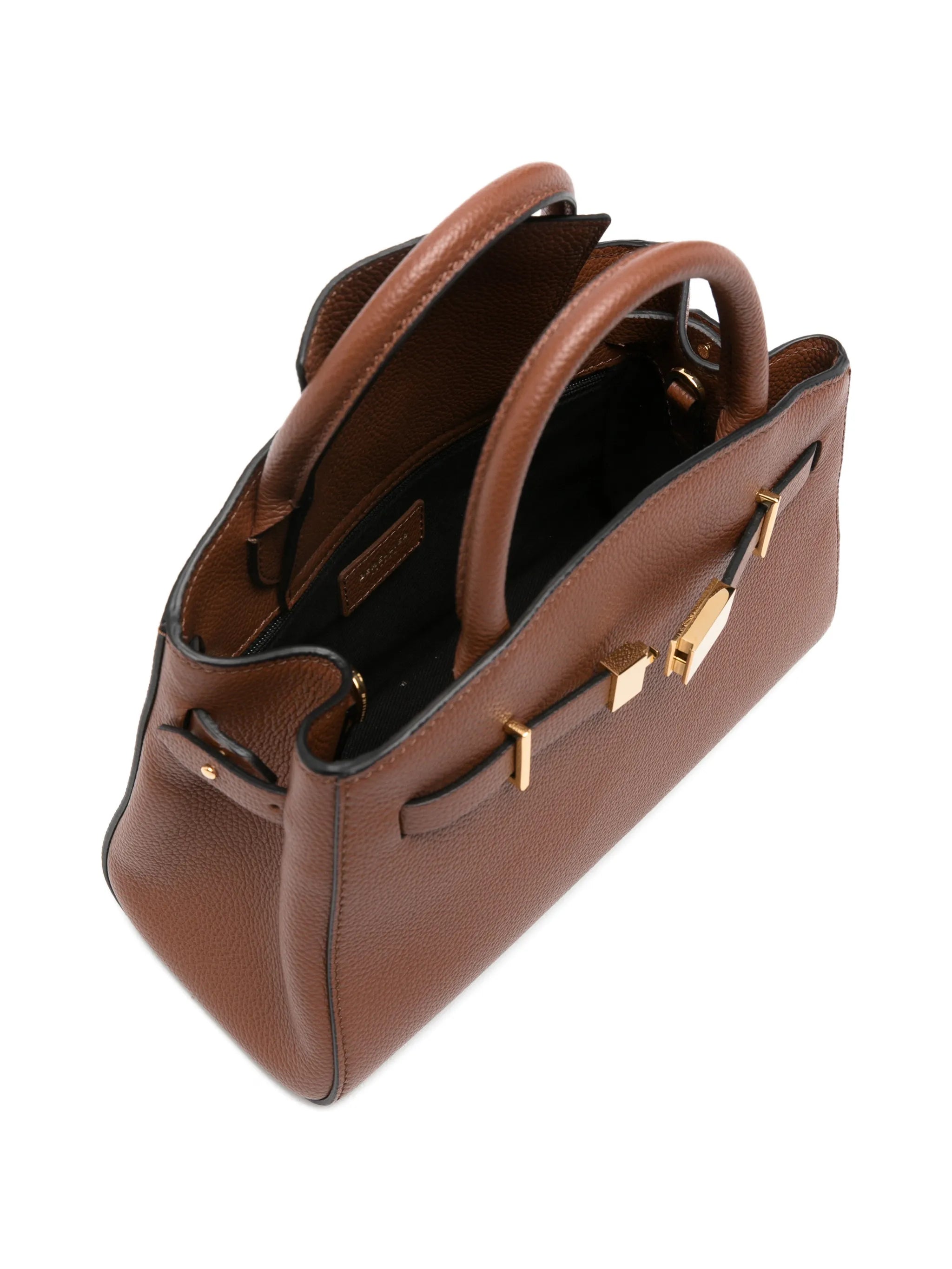 small Hudson grained-leather tote bag