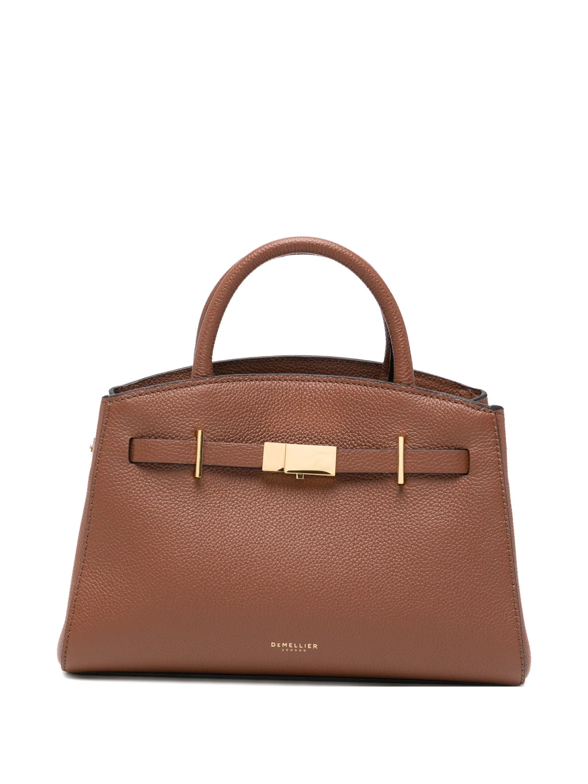 small Hudson grained-leather tote bag