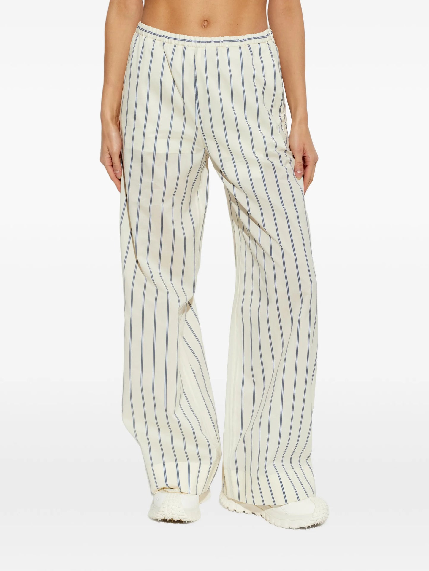 striped wide-leg trousers