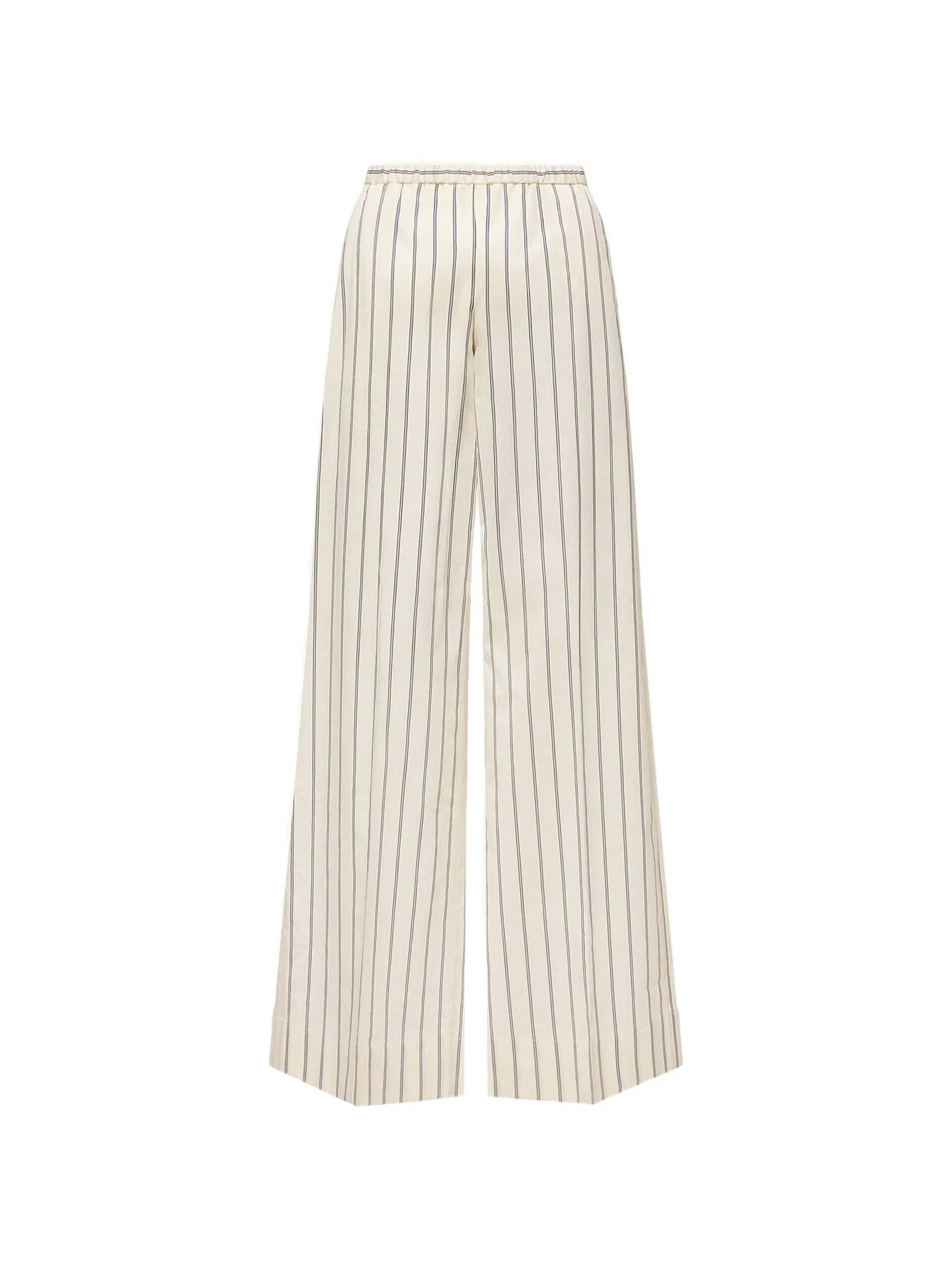 striped cotton  silk trousers