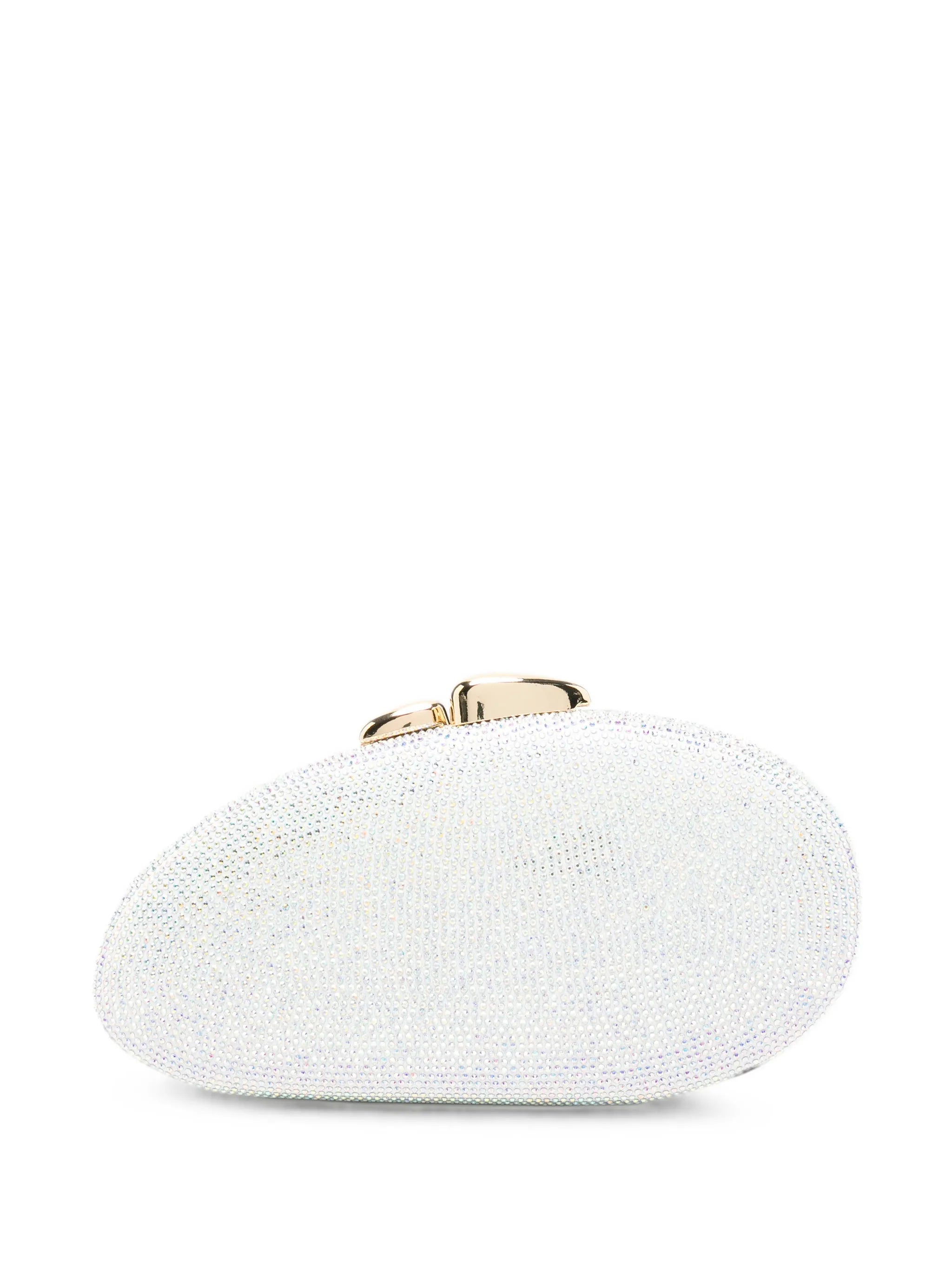 rhinestone-embellished clutch bag