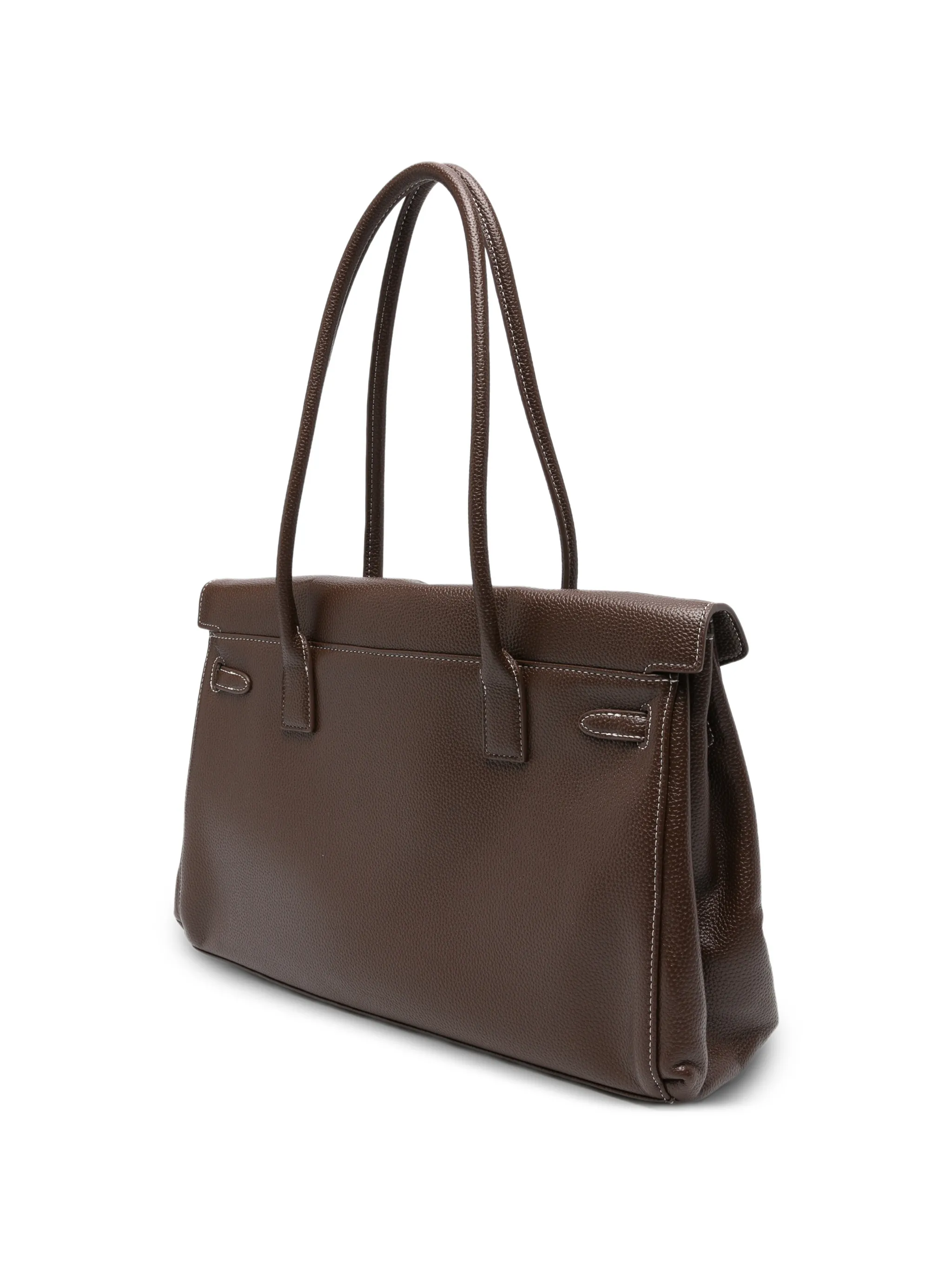 large Yara twist-lock-fastening shoulder bag