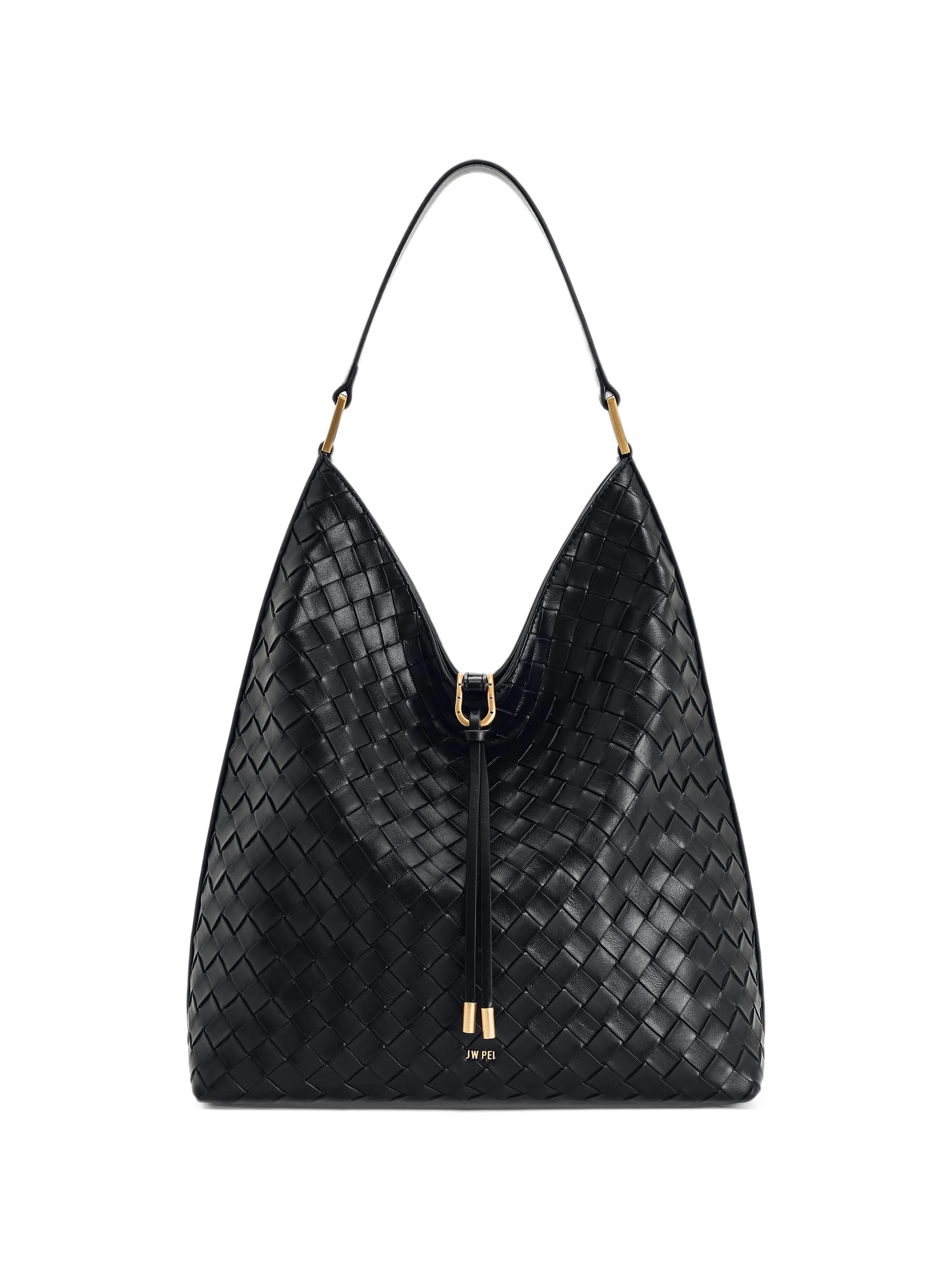Aria woven texture shoulder bag