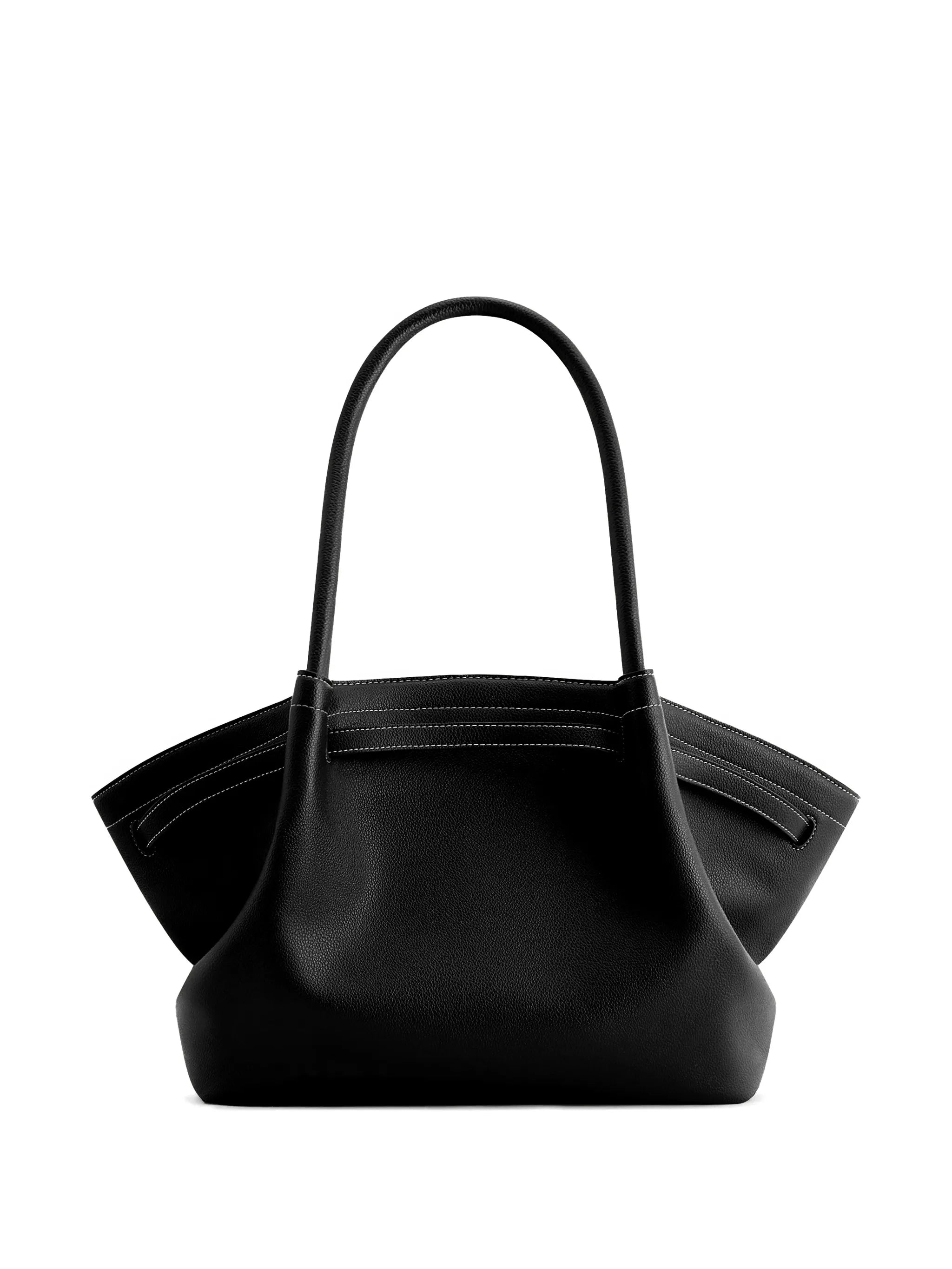 Hana contrast-stitch tote bag